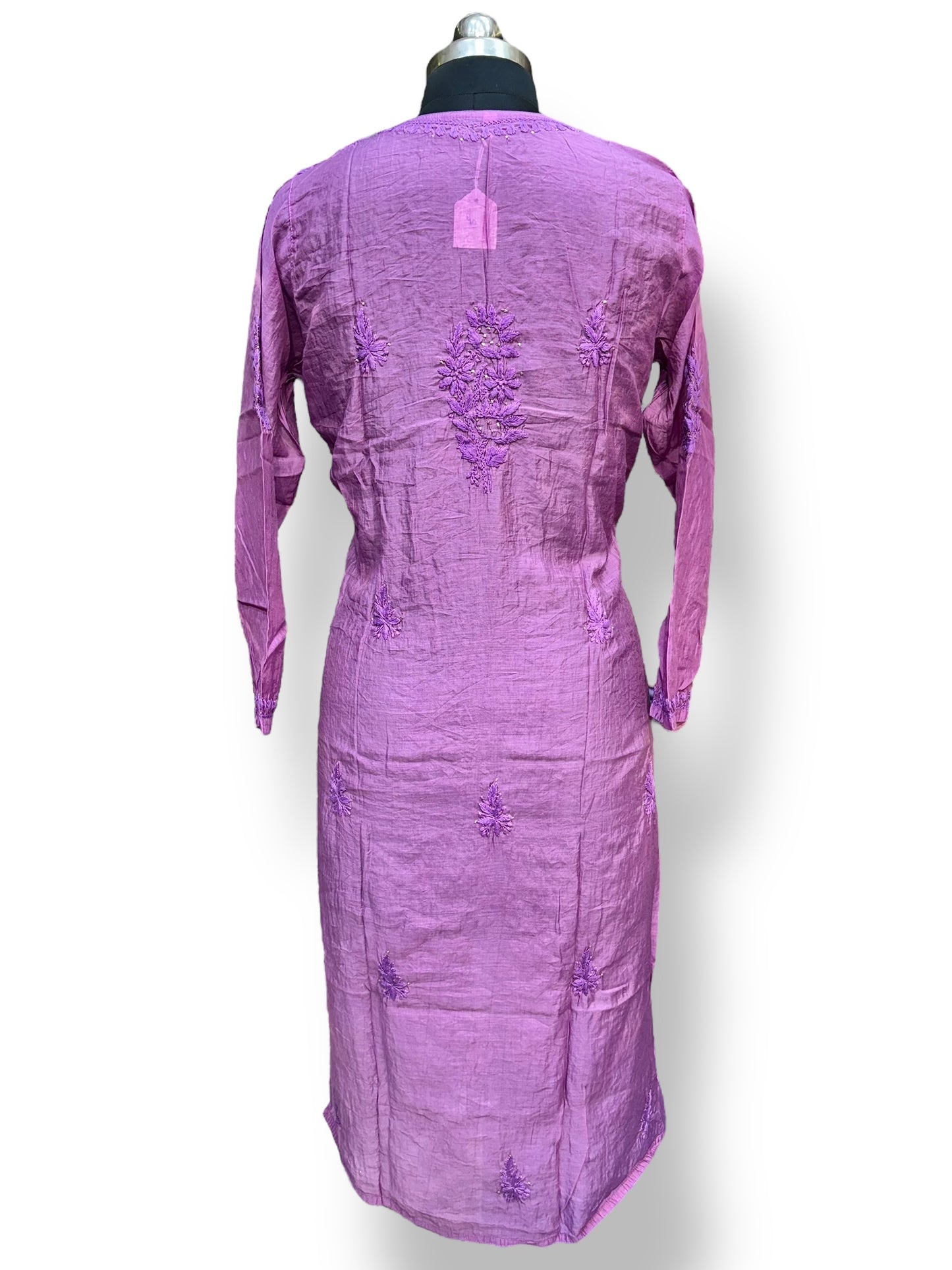 Pure Mul-Chanderi with Intricate 3d & Mukaish Work