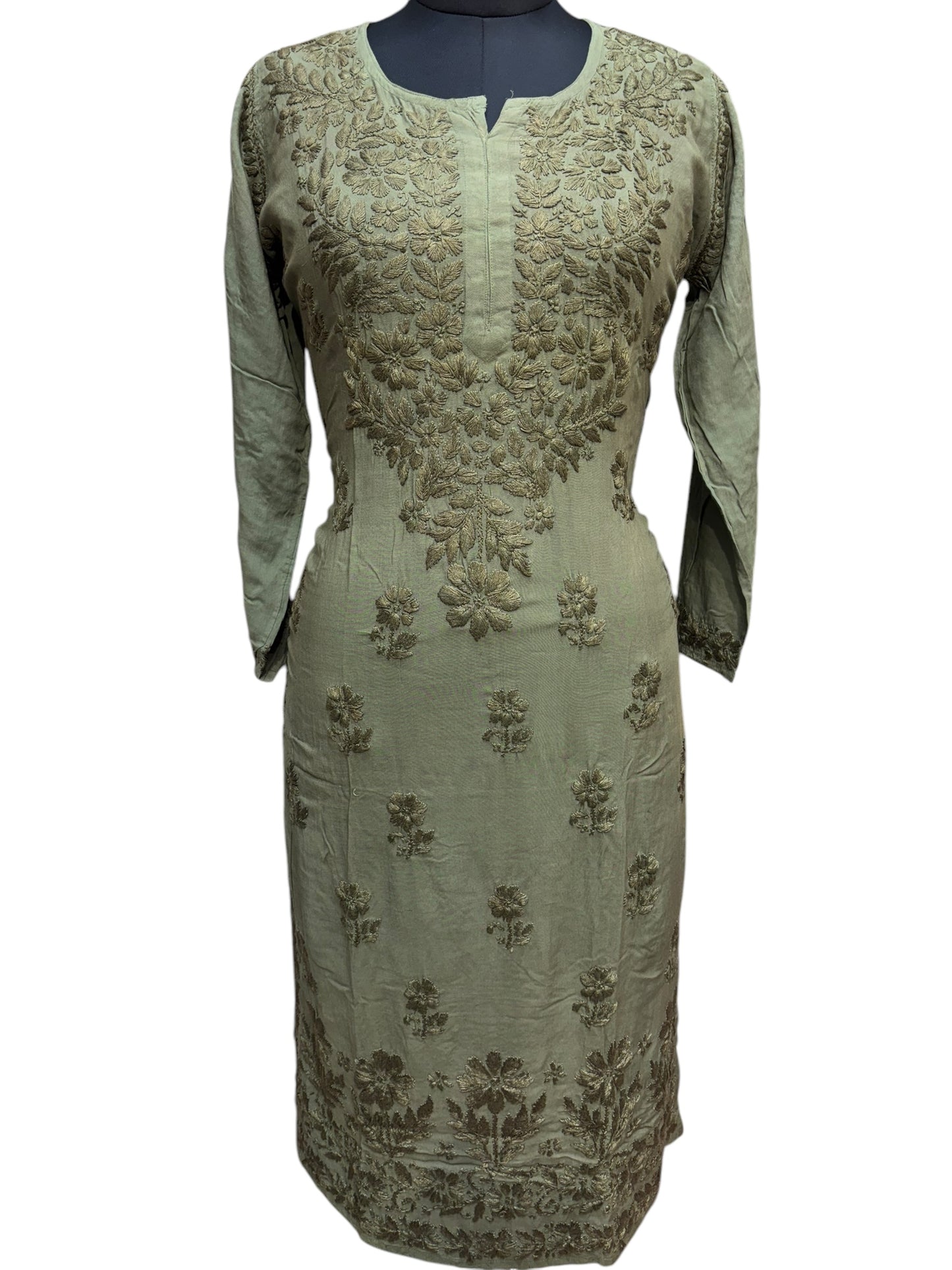 Modal Chikankari Kurti with Delicate Resham Embroidery