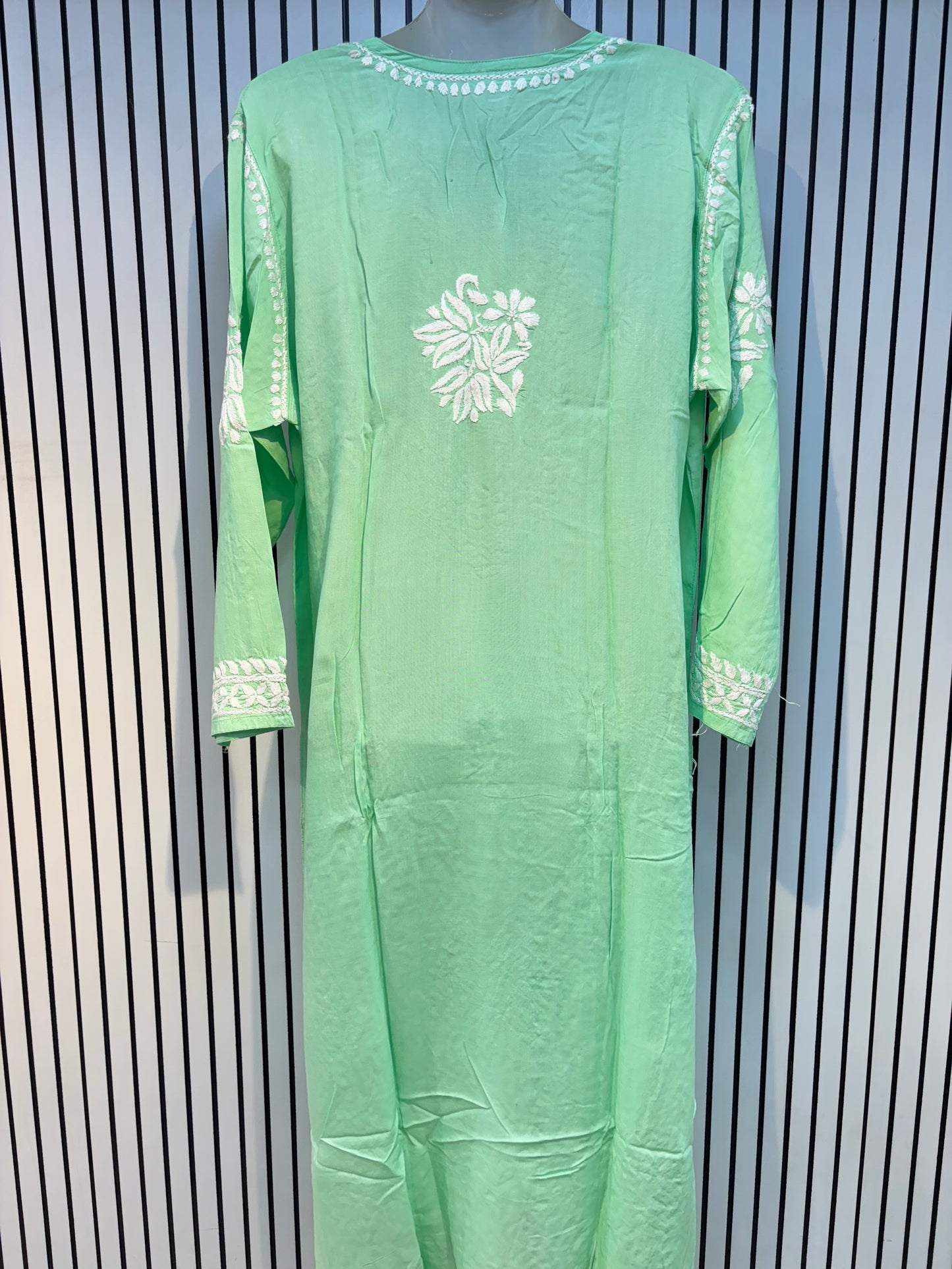 Pure Modal 46 Size Kurtis with Resham thread & 3d Embroidery🪡
