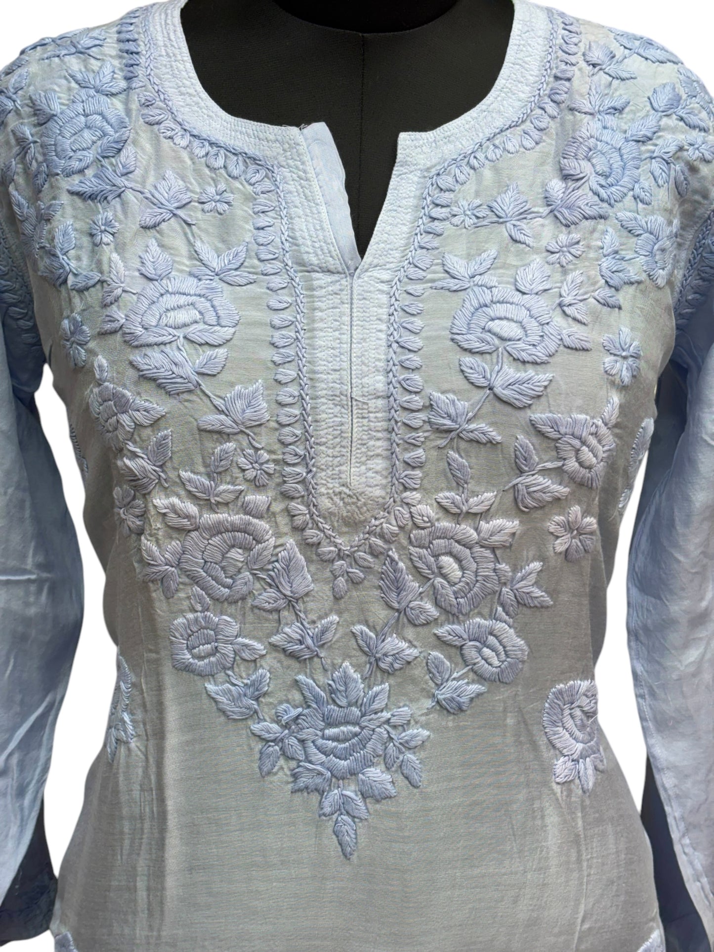 Stunning Muslin Kurti with Self-Thread 3D Embroidery – Elevate Your Ethnic Wardrobe