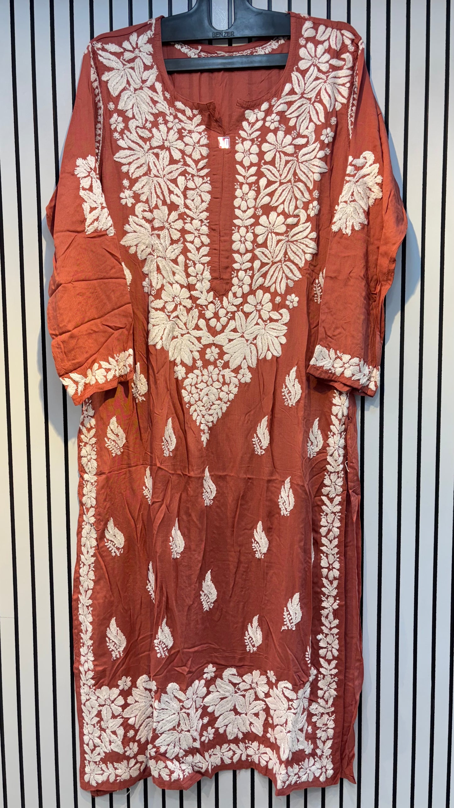 Pure Modal 40 Size Kurtis with Resham thread & 3d Embroidery🪡