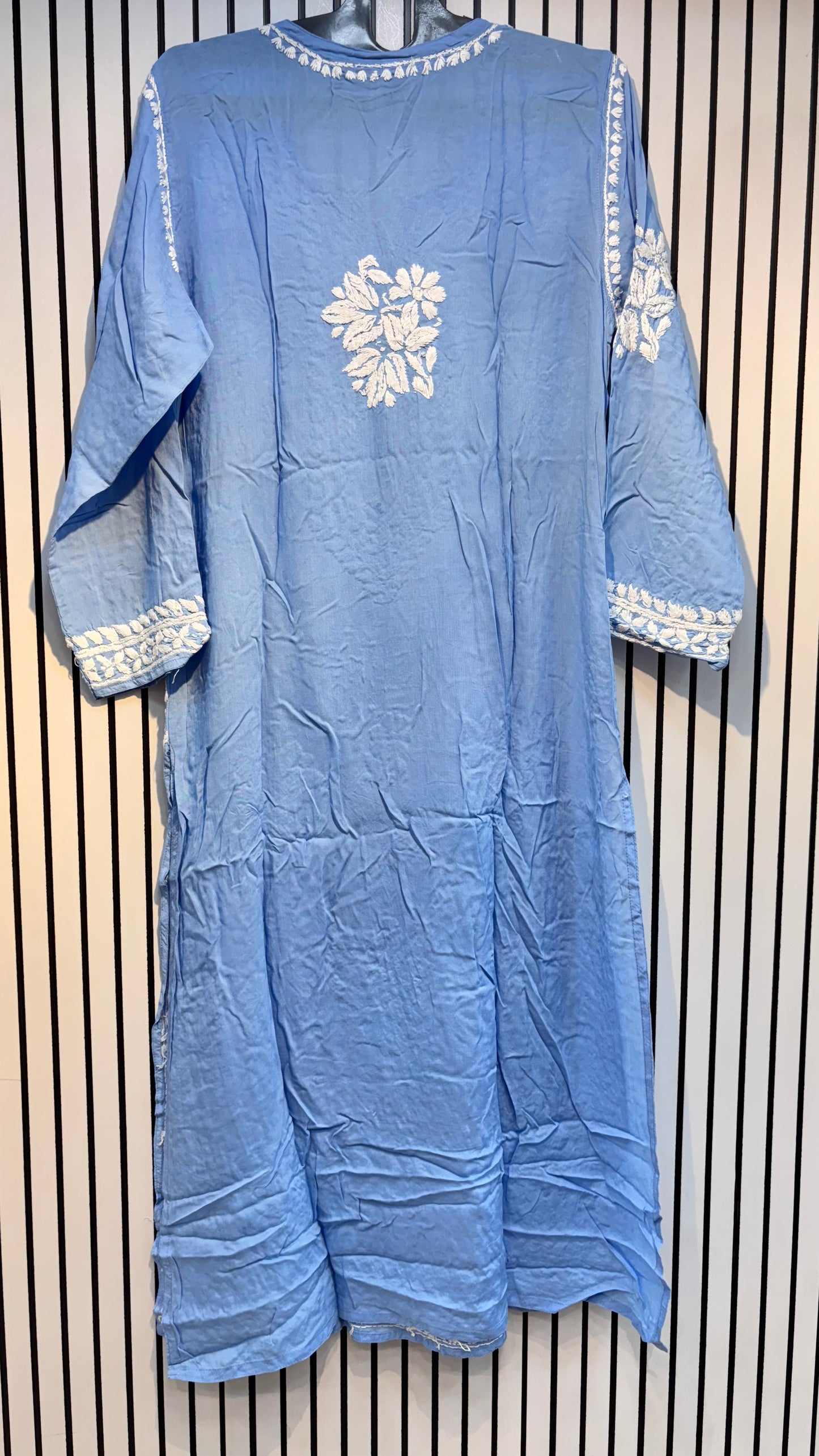 Pure Modal 38 Size Kurtis with Resham thread & 3d Embroidery🪡