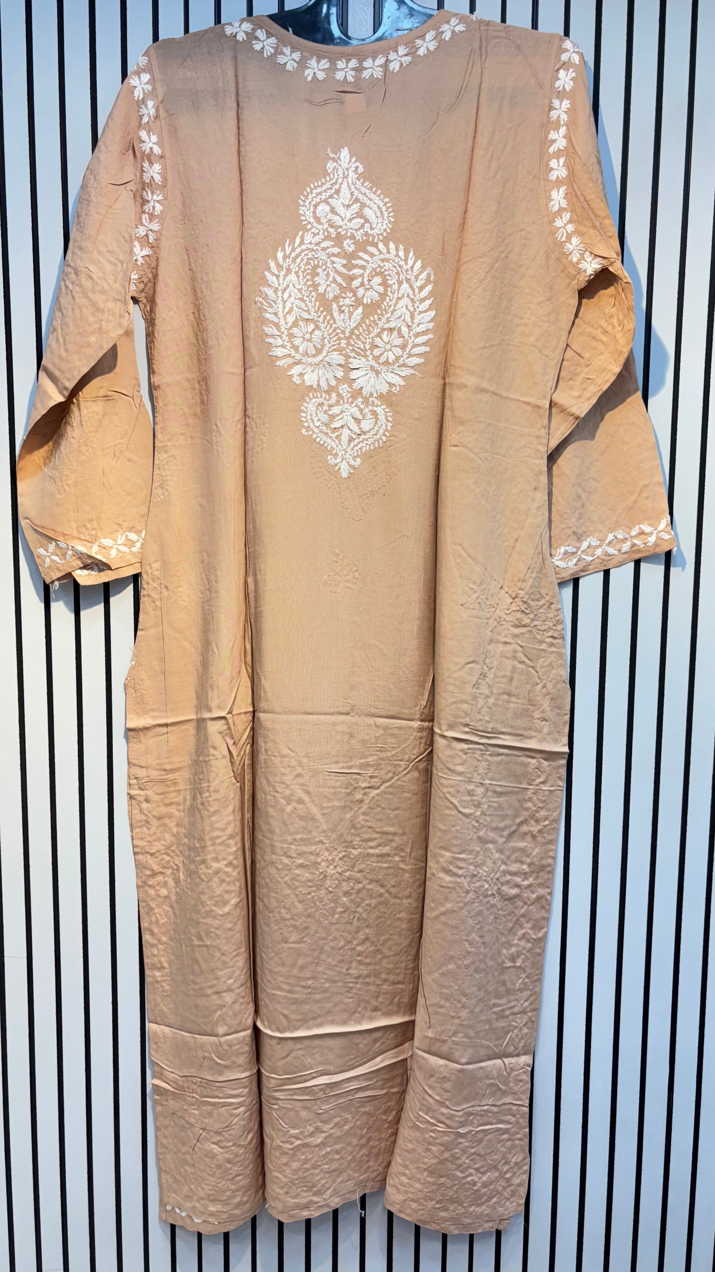Pure Modal 38 Size Kurtis with Resham thread & 3d Embroidery🪡