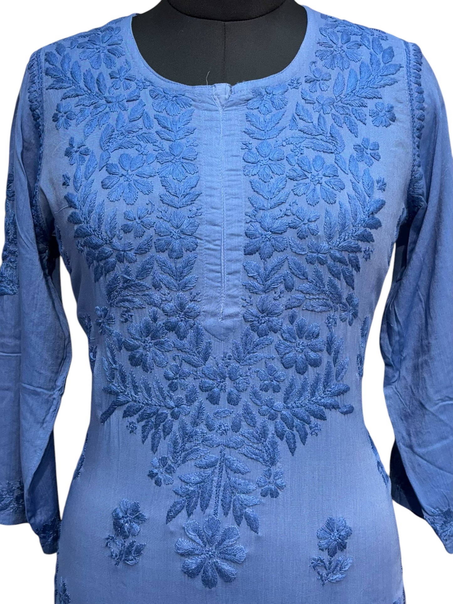 Modal Chikankari Kurti with Delicate Resham Embroidery