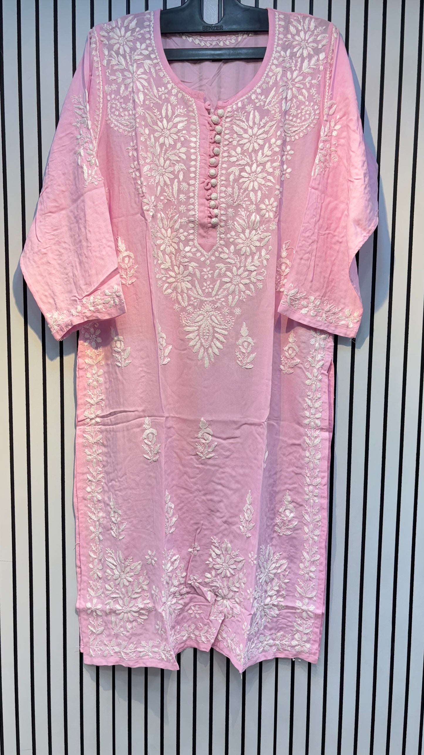 Pure Modal 42 Size Kurtis with Resham thread & 3d Embroidery🪡
