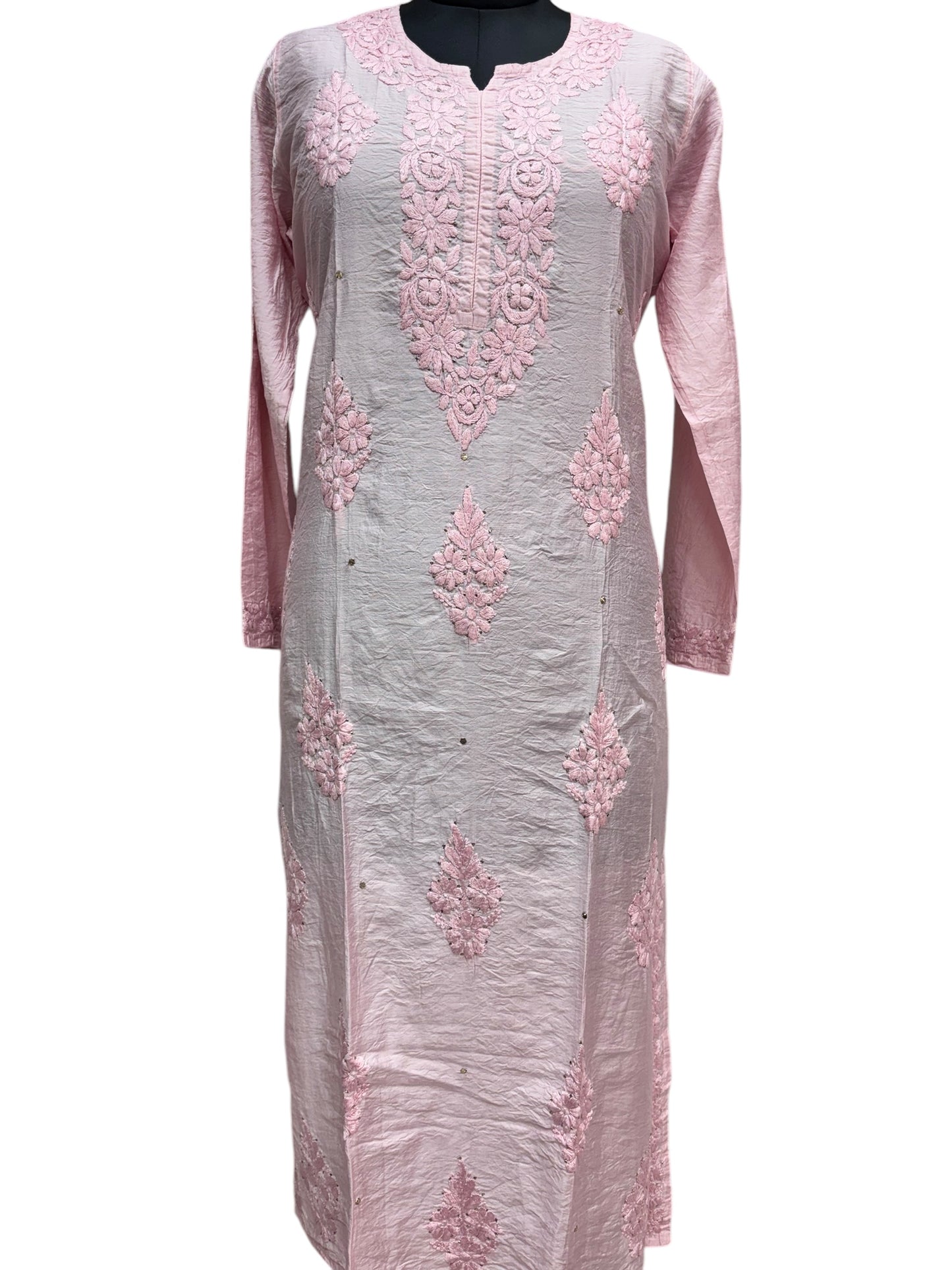 Luxurious Silk Kurti with Mukaish & intricate Resham Embroidery– Unveiling Timeless Artistry