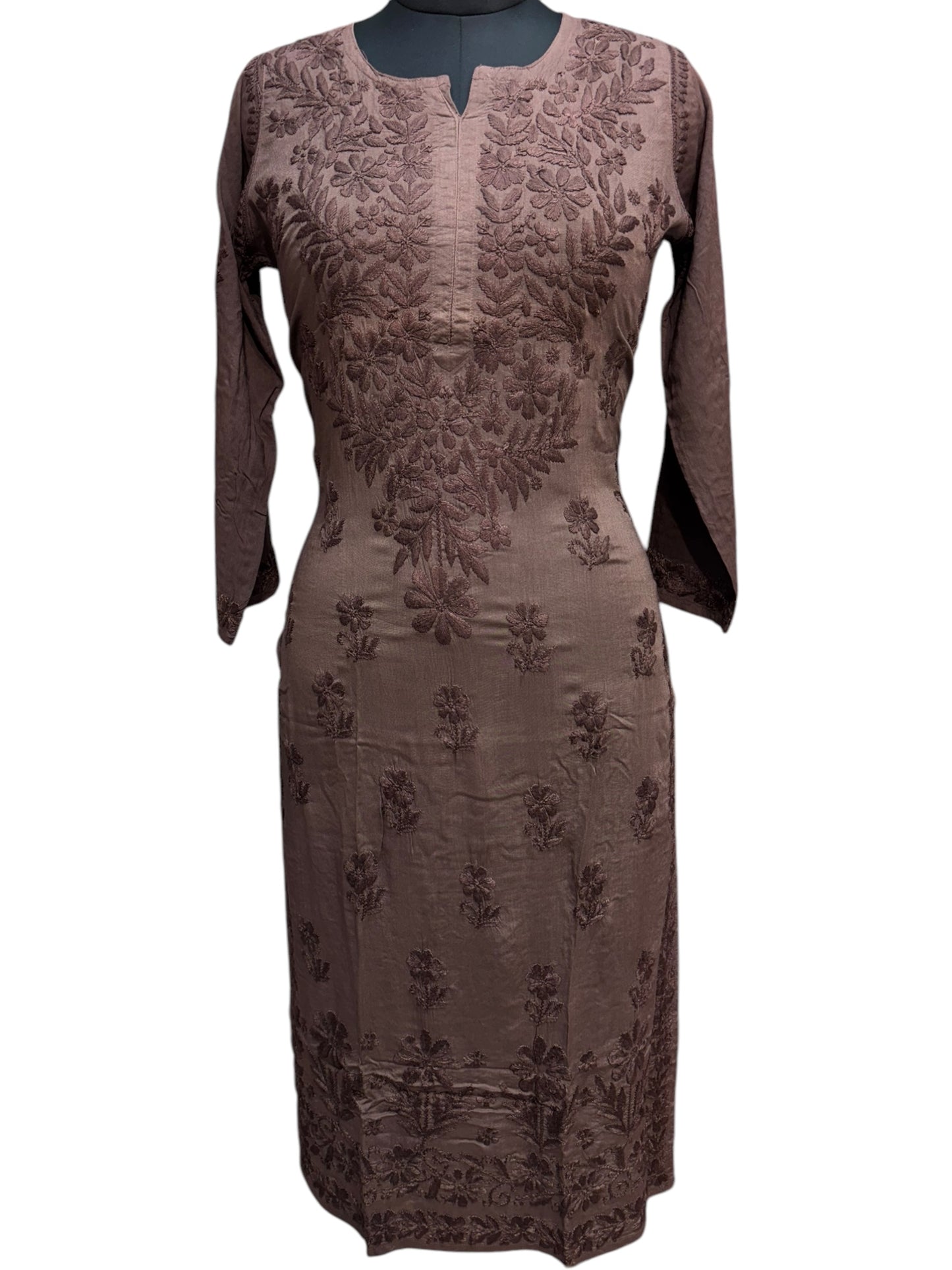 Modal Chikankari Kurti with Delicate Resham Embroidery