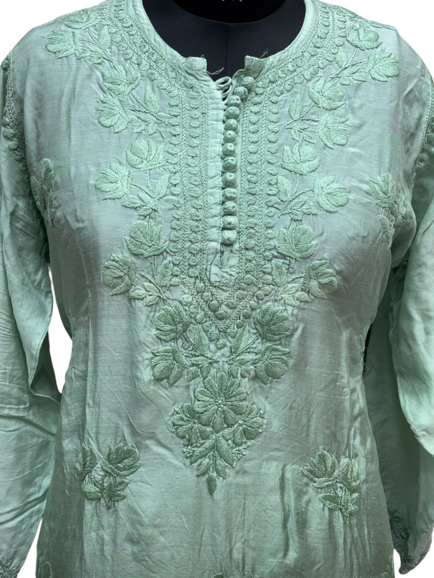 Stunning Muslin Ombre Kurti with Self-Thread 3D Embroidery – Elevate Your Ethnic Wardrobe