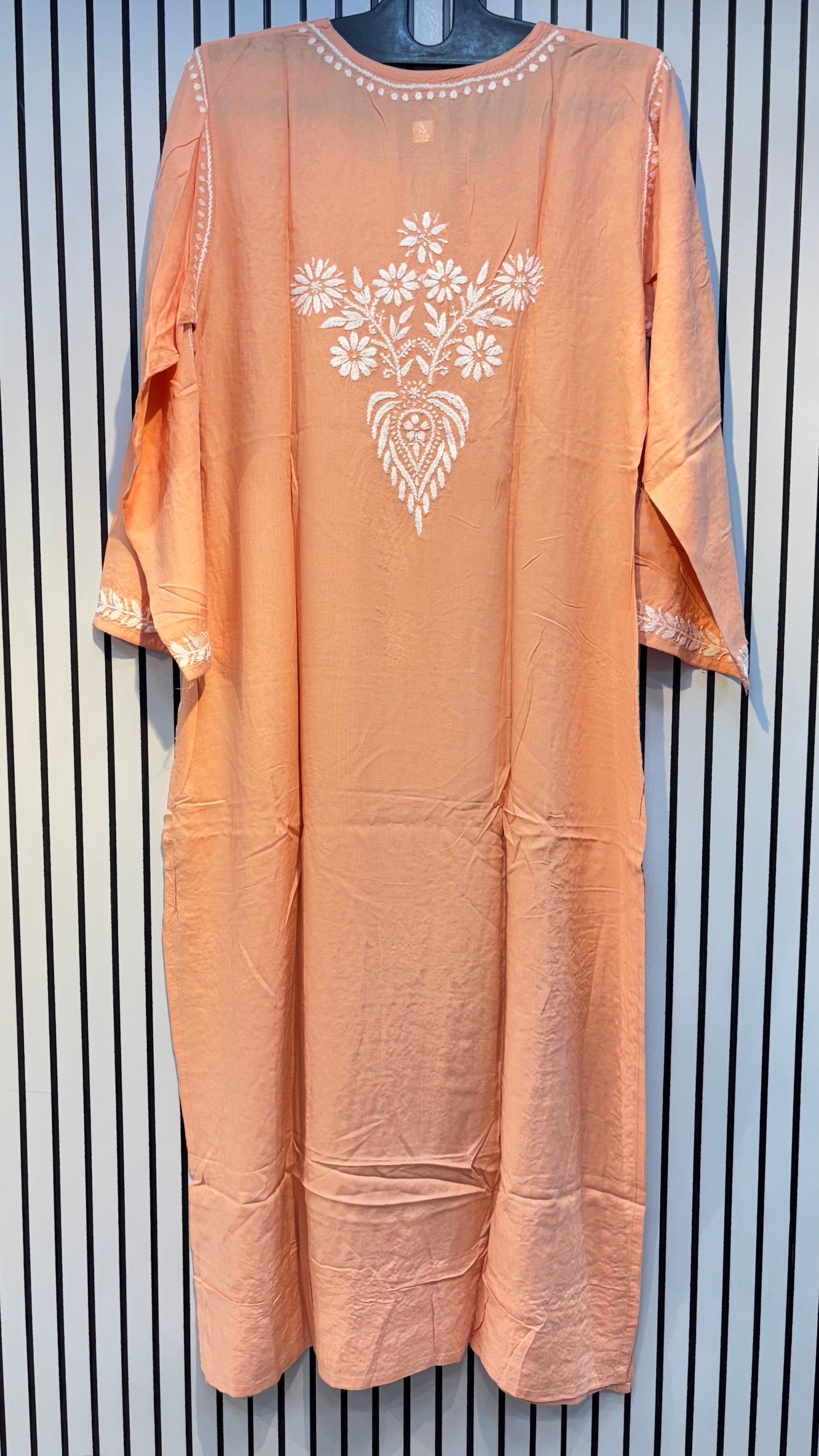 Pure Modal 40 Size Kurtis with Resham thread & 3d Embroidery🪡