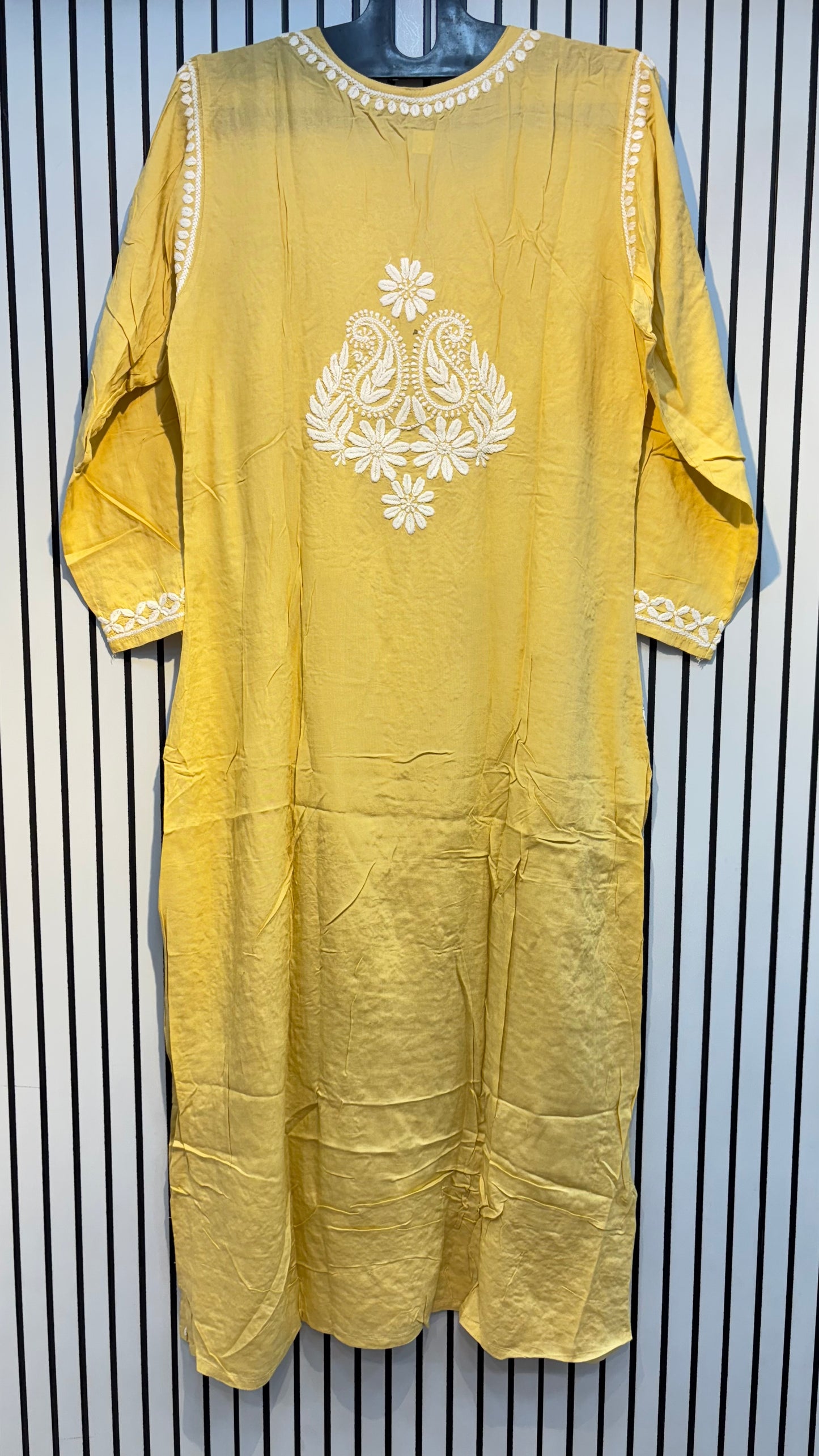 Pure Modal 38 Size Kurtis with Resham thread & 3d Embroidery🪡