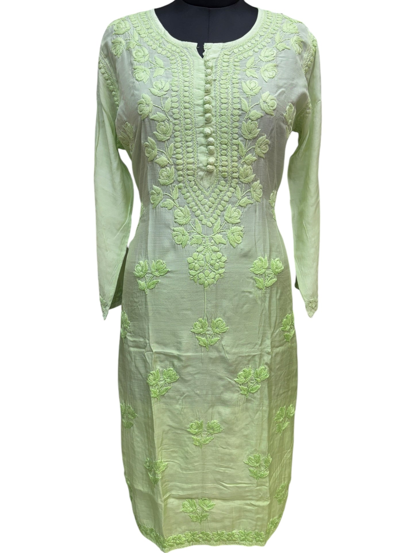 Stunning Muslin Kurti with Self-Thread 3D Embroidery – Elevate Your Ethnic Wardrobe