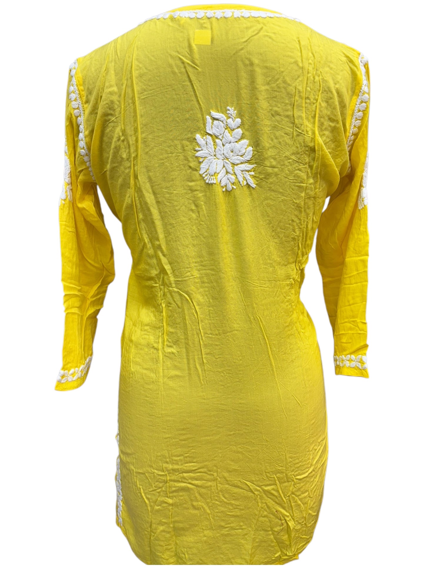 Soft Modal Short Kurti with White Embroidery - Perfect blend of comfort and style