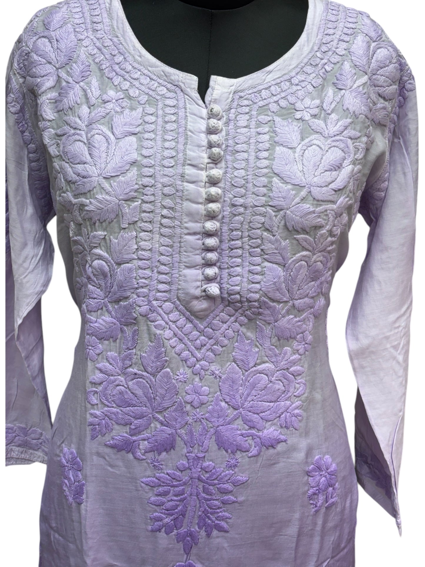 Stunning Muslin Ombre Kurti with Self-Thread 3D Embroidery – Elevate Your Ethnic Wardrobe