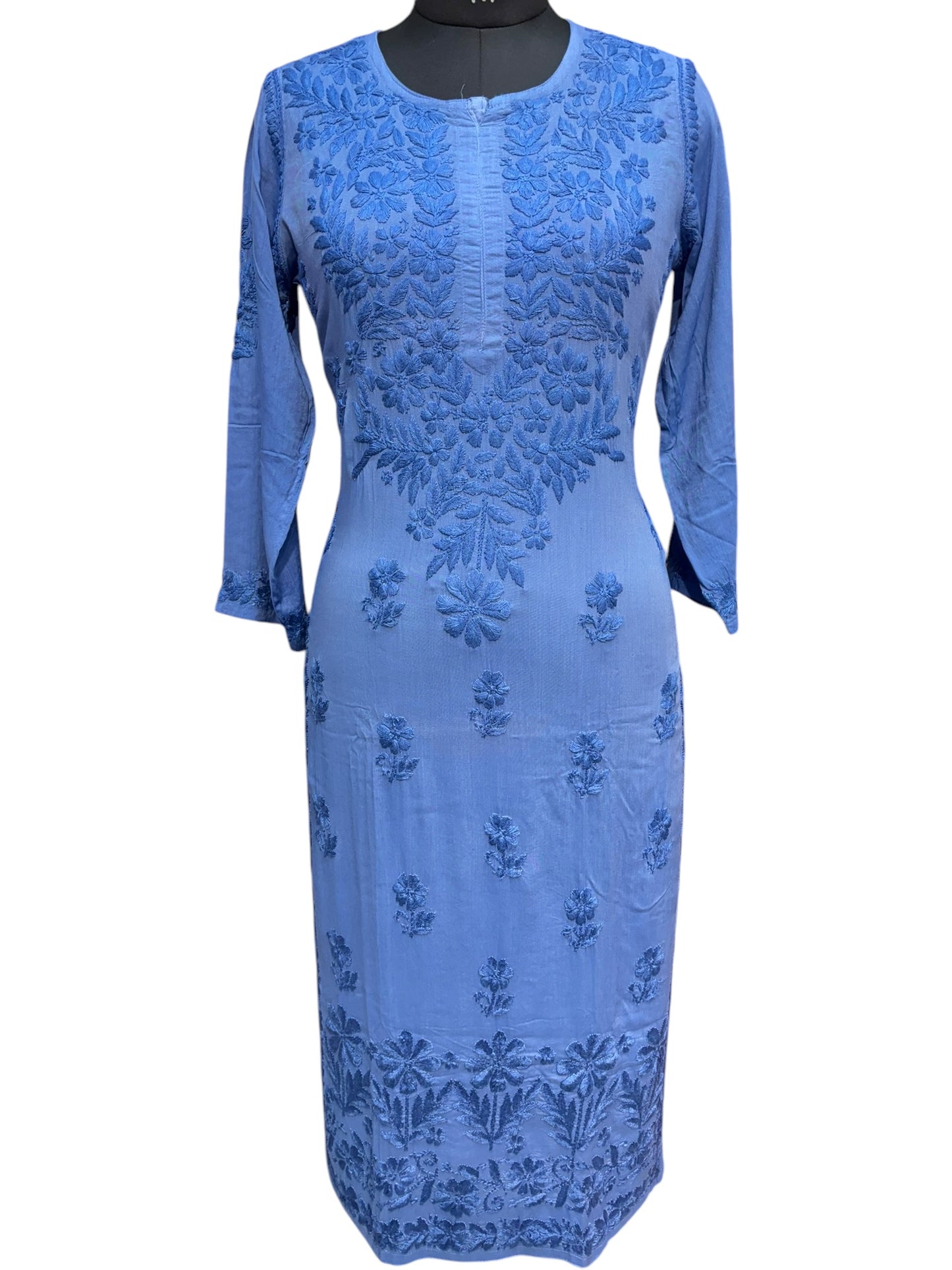 Modal Chikankari Kurti with Delicate Resham Embroidery