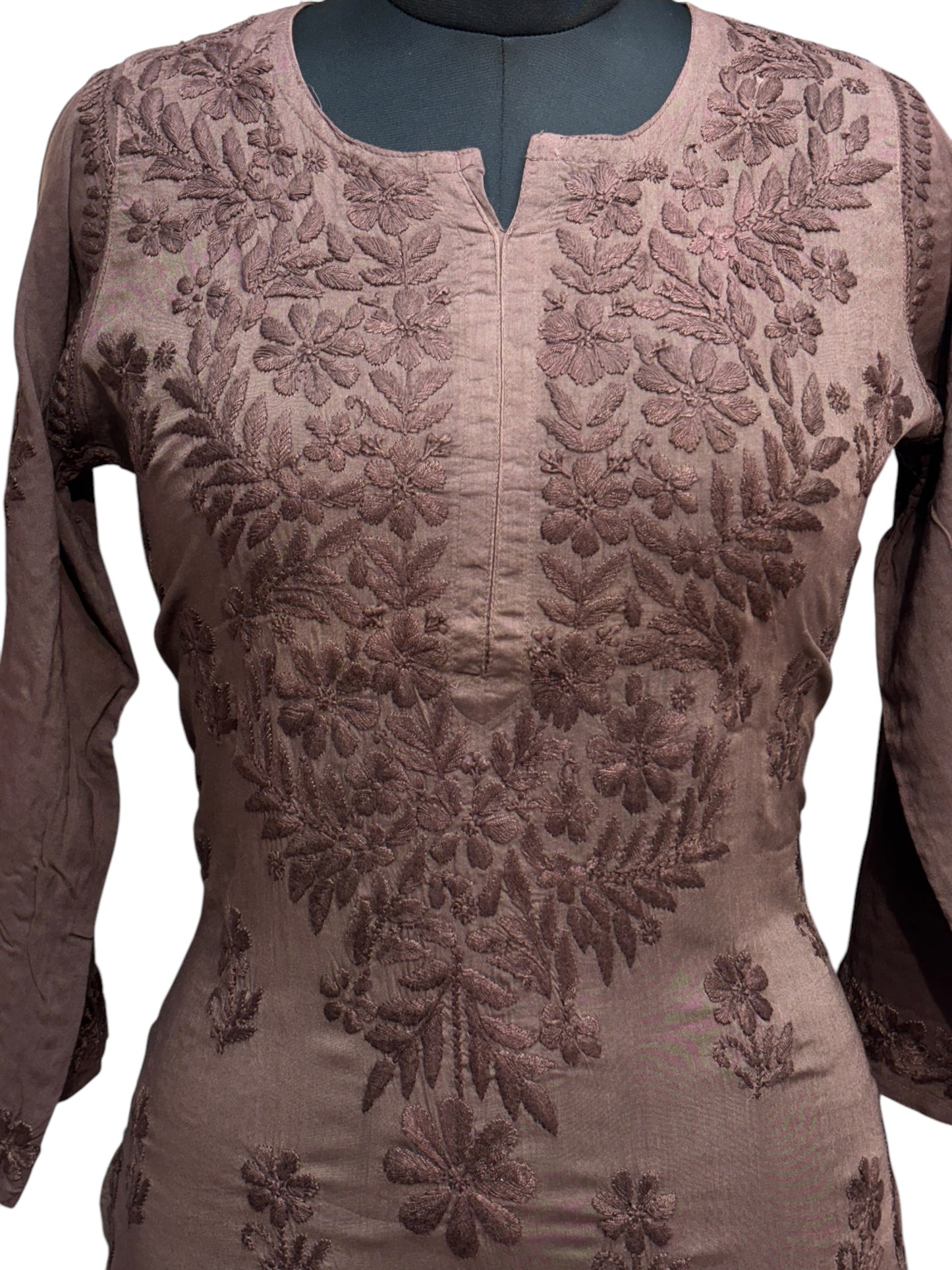 Modal Chikankari Kurti with Delicate Resham Embroidery