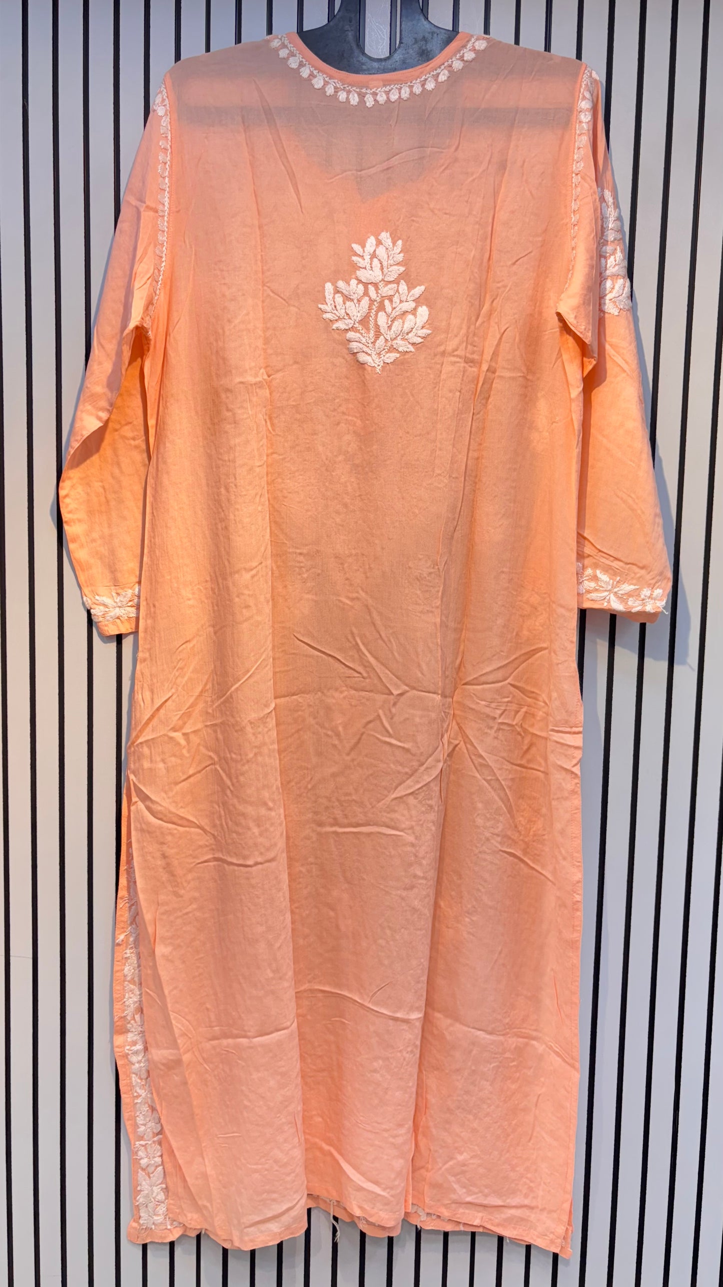 Pure Modal 42 Size Kurtis with Resham thread & 3d Embroidery🪡