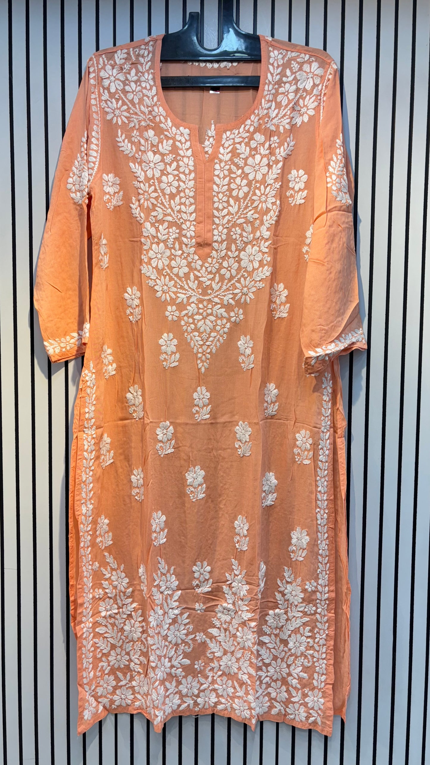 Pure Modal 40 Size Kurtis with Resham thread & 3d Embroidery🪡