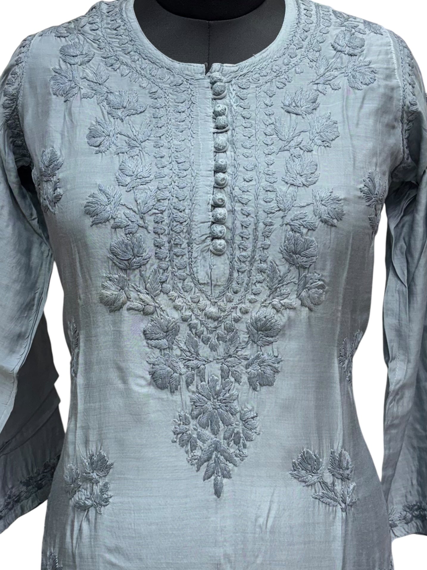 Stunning Muslin Kurti with Self-Thread 3D Embroidery – Elevate Your Ethnic Wardrobe