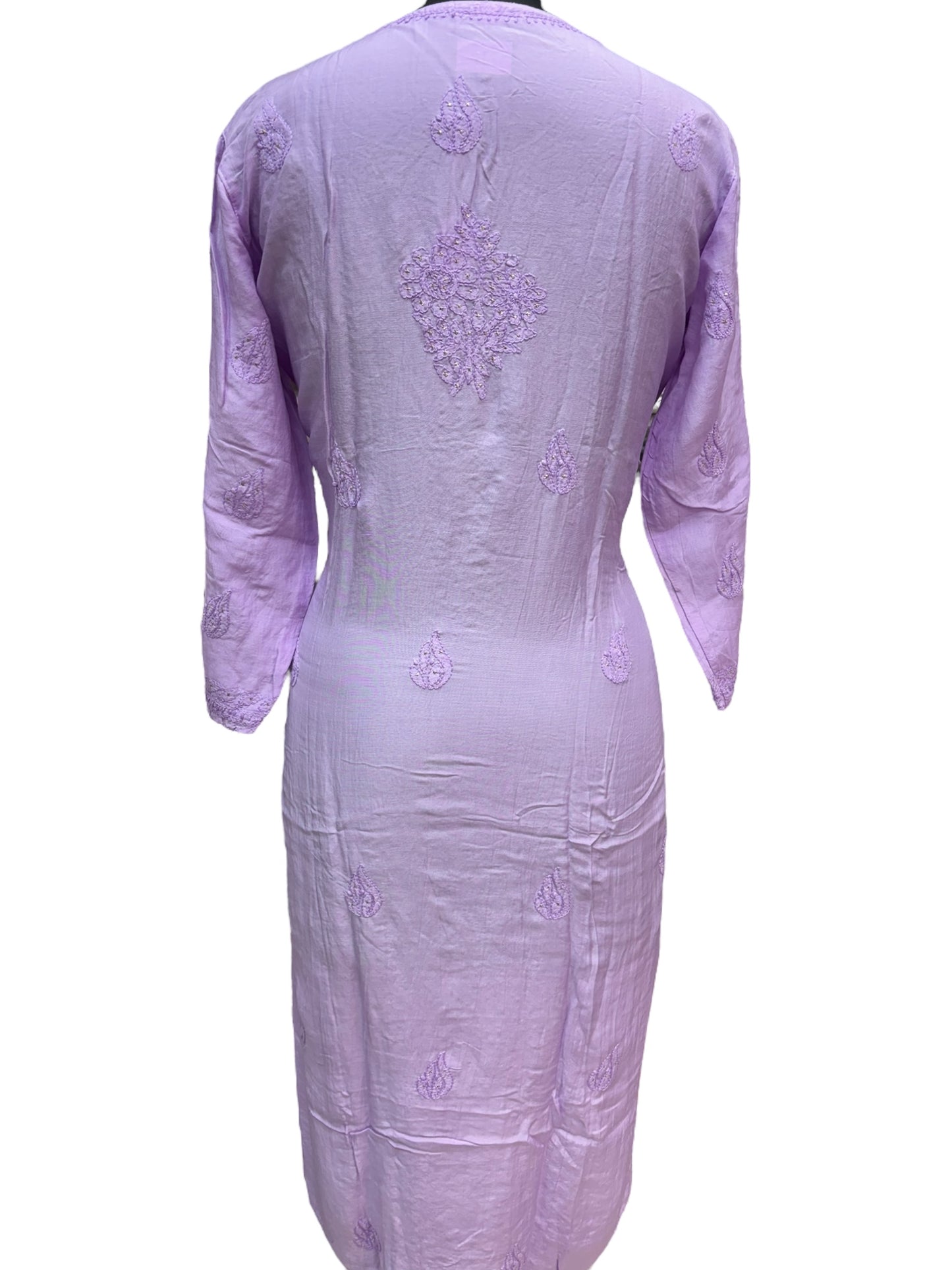 Stunning Muslin Kurti with Mukaish & Self-Thread Shadow Embroidery
