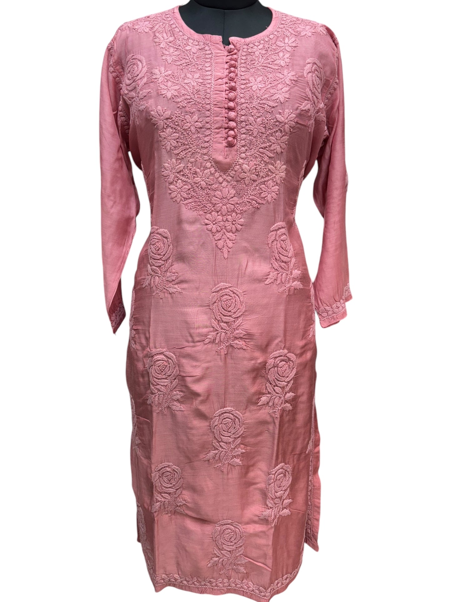 Stunning Muslin Kurti with Self-Thread 3D Embroidery – Elevate Your Ethnic Wardrobe