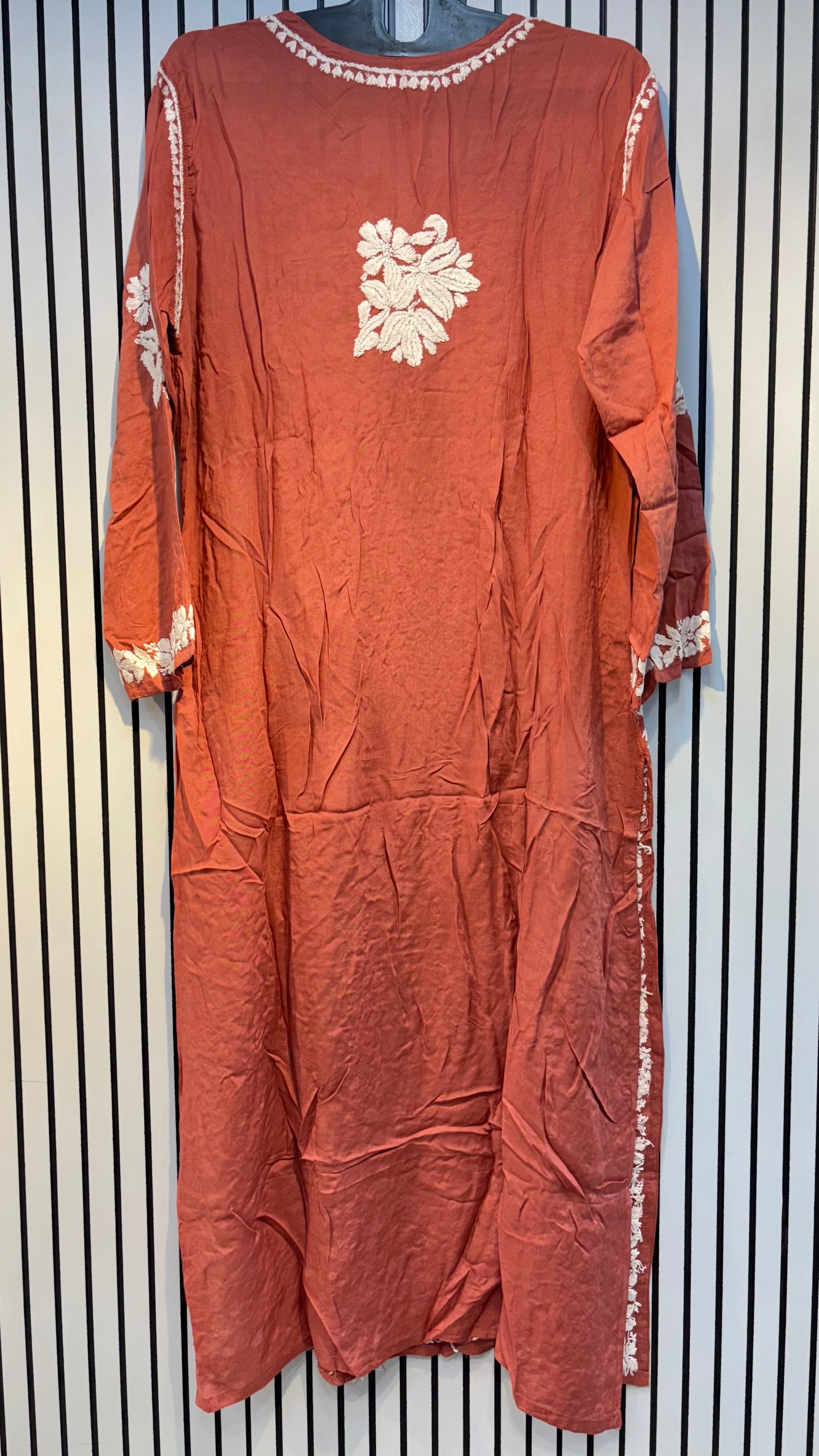 Pure Modal 40 Size Kurtis with Resham thread & 3d Embroidery🪡
