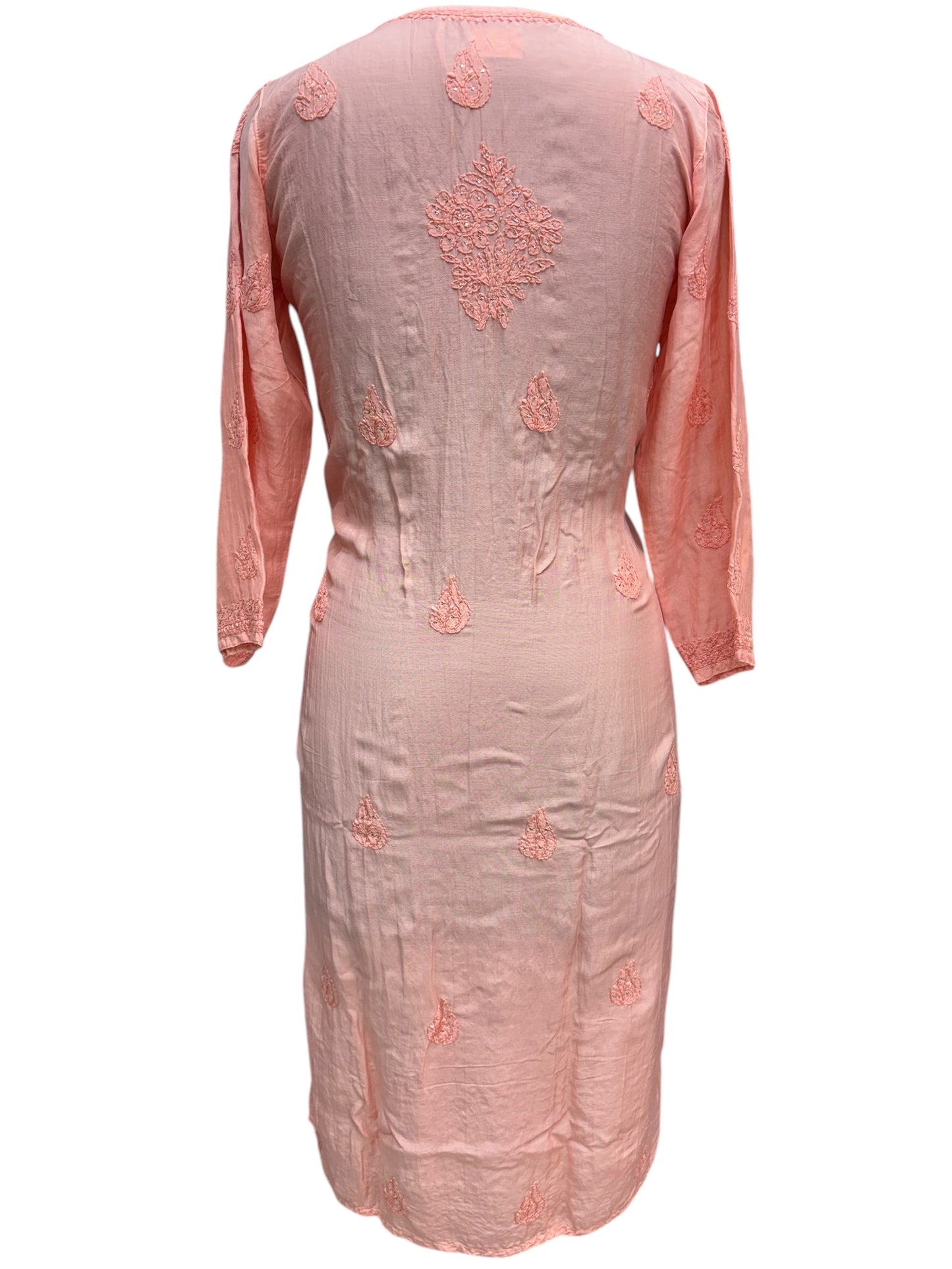 Stunning Muslin Kurti with Mukaish & Self-Thread Shadow Embroidery
