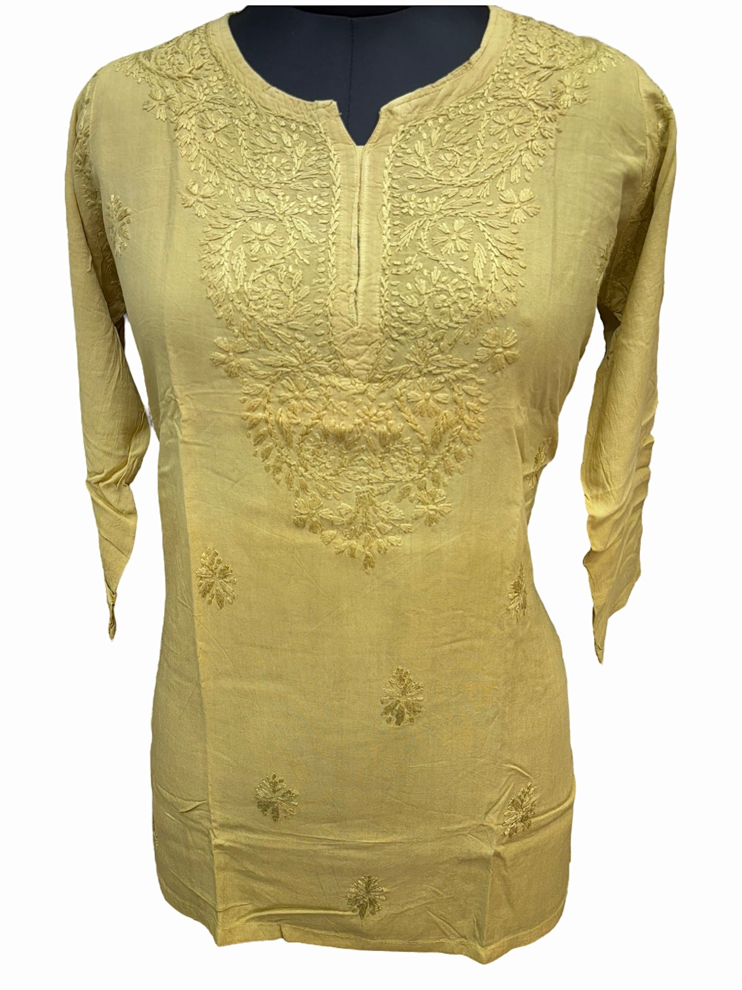 Soft Modal Short Ombre Kurti with Resham Thread - Perfect blend of comfort and style