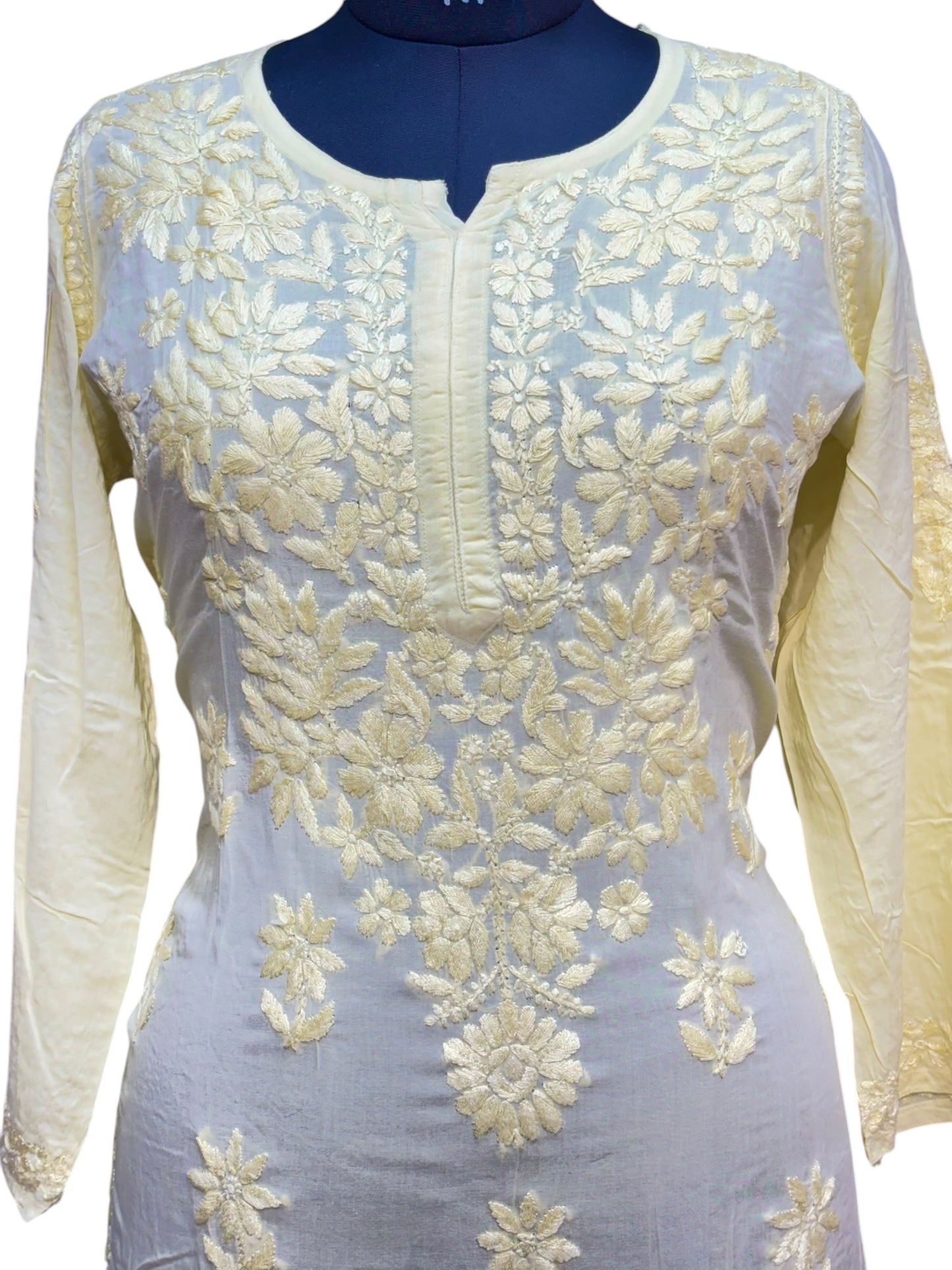 Modal Chikankari Kurti with Delicate Resham Embroidery