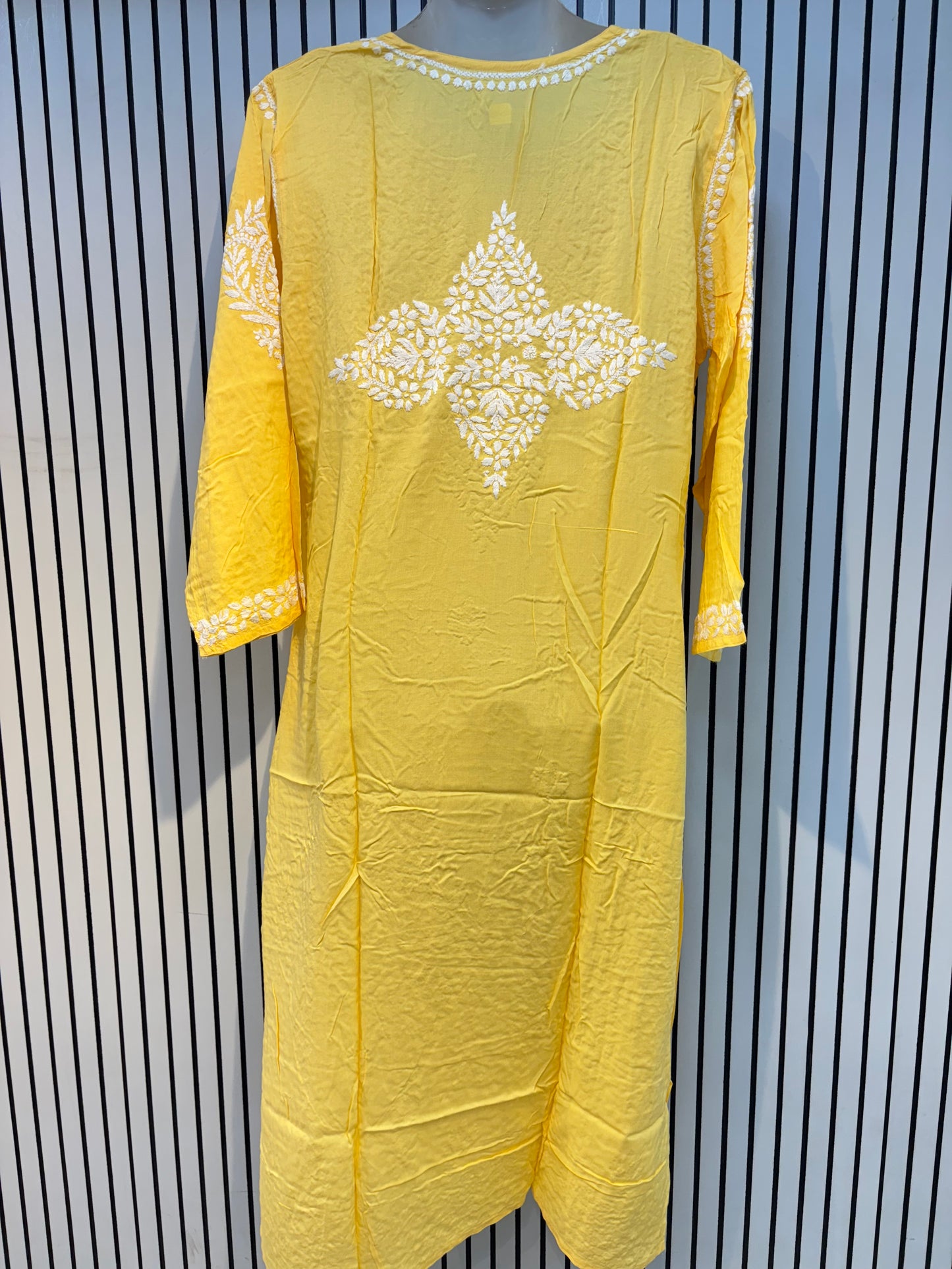 Pure Modal 44 Size Kurtis with Resham thread & 3d Embroidery🪡