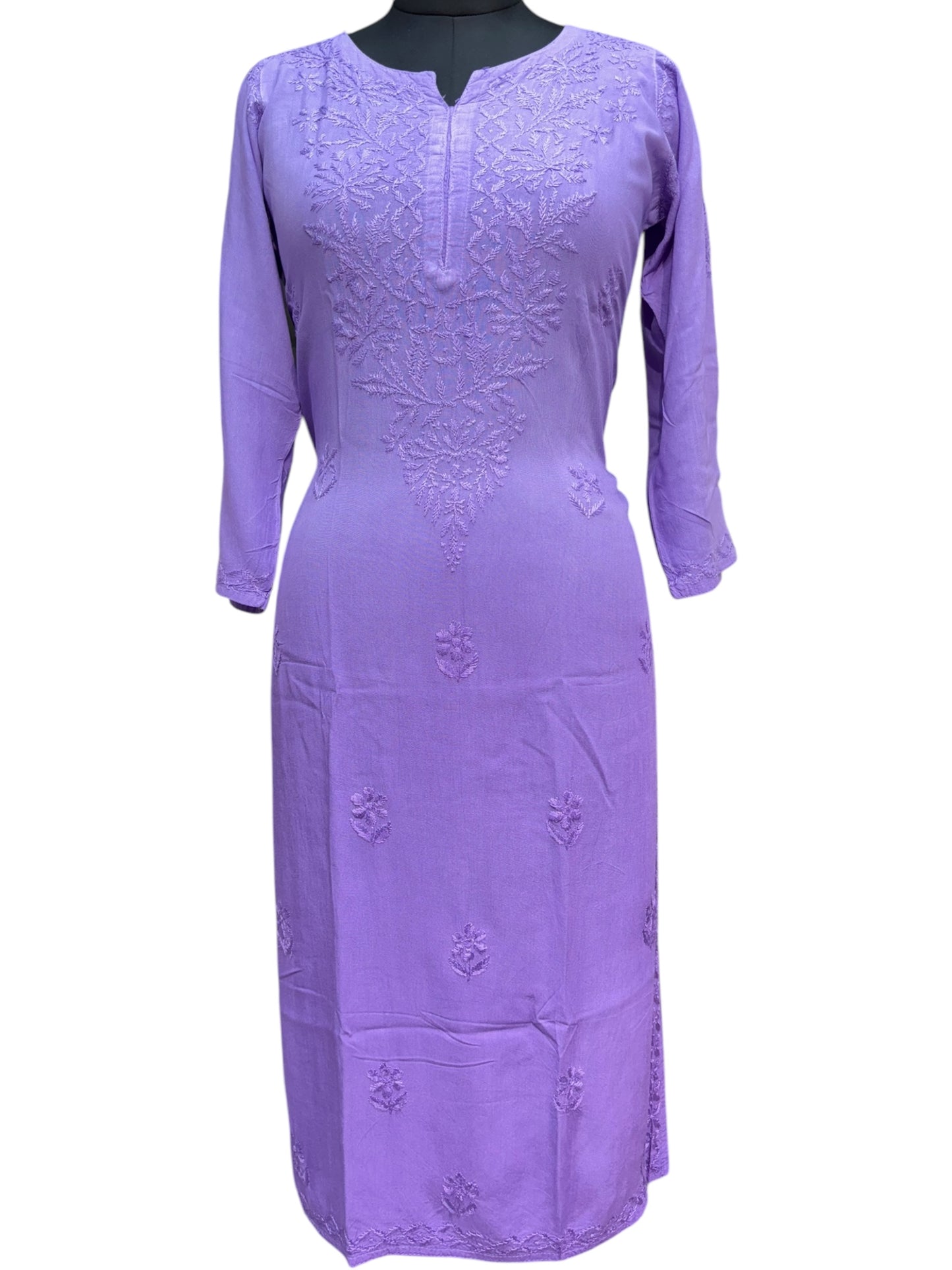Modal Chikankari Kurti with Delicate Resham Embroidery