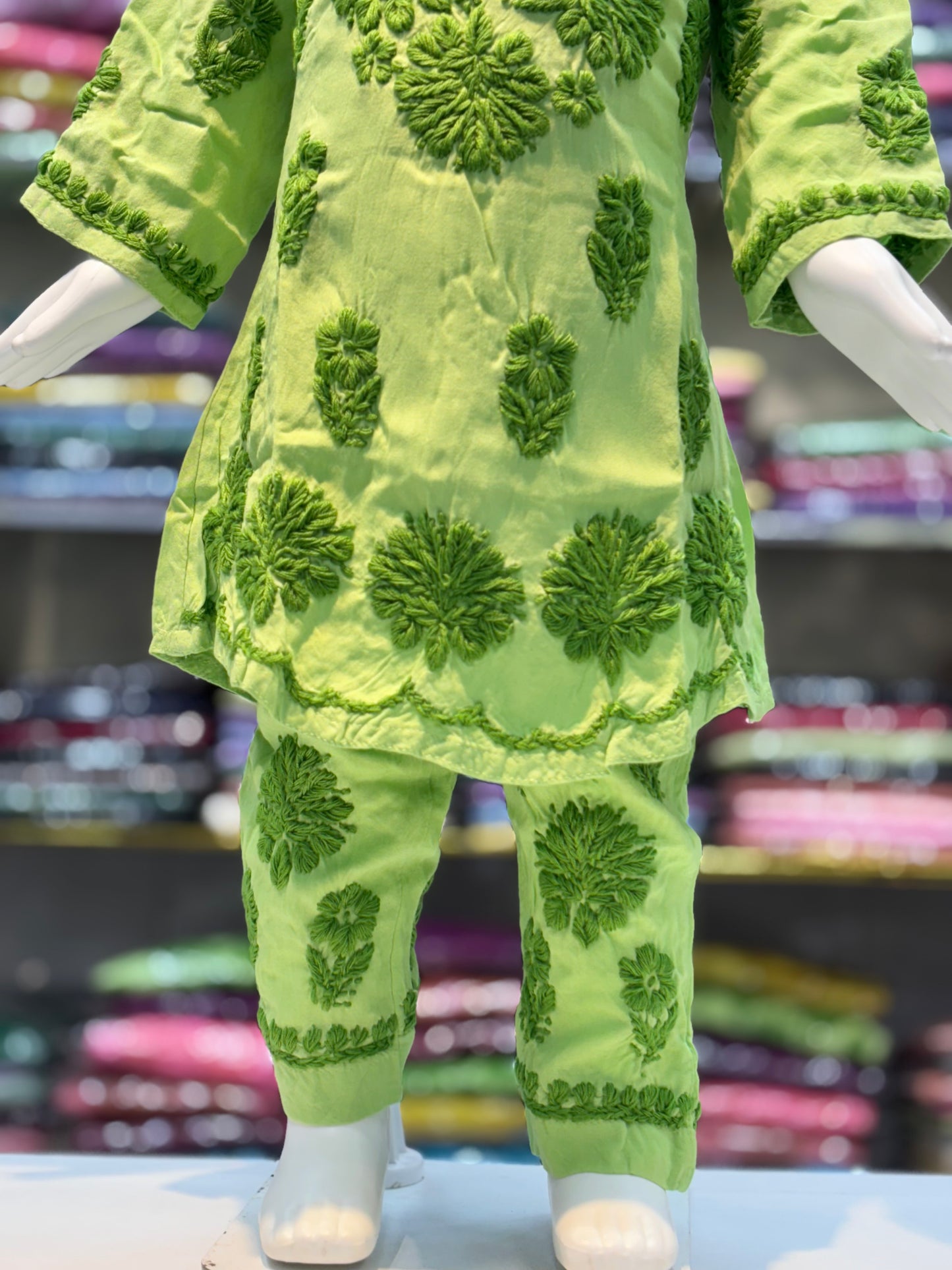 Kids Modal Cord Set With 3d Embroidery