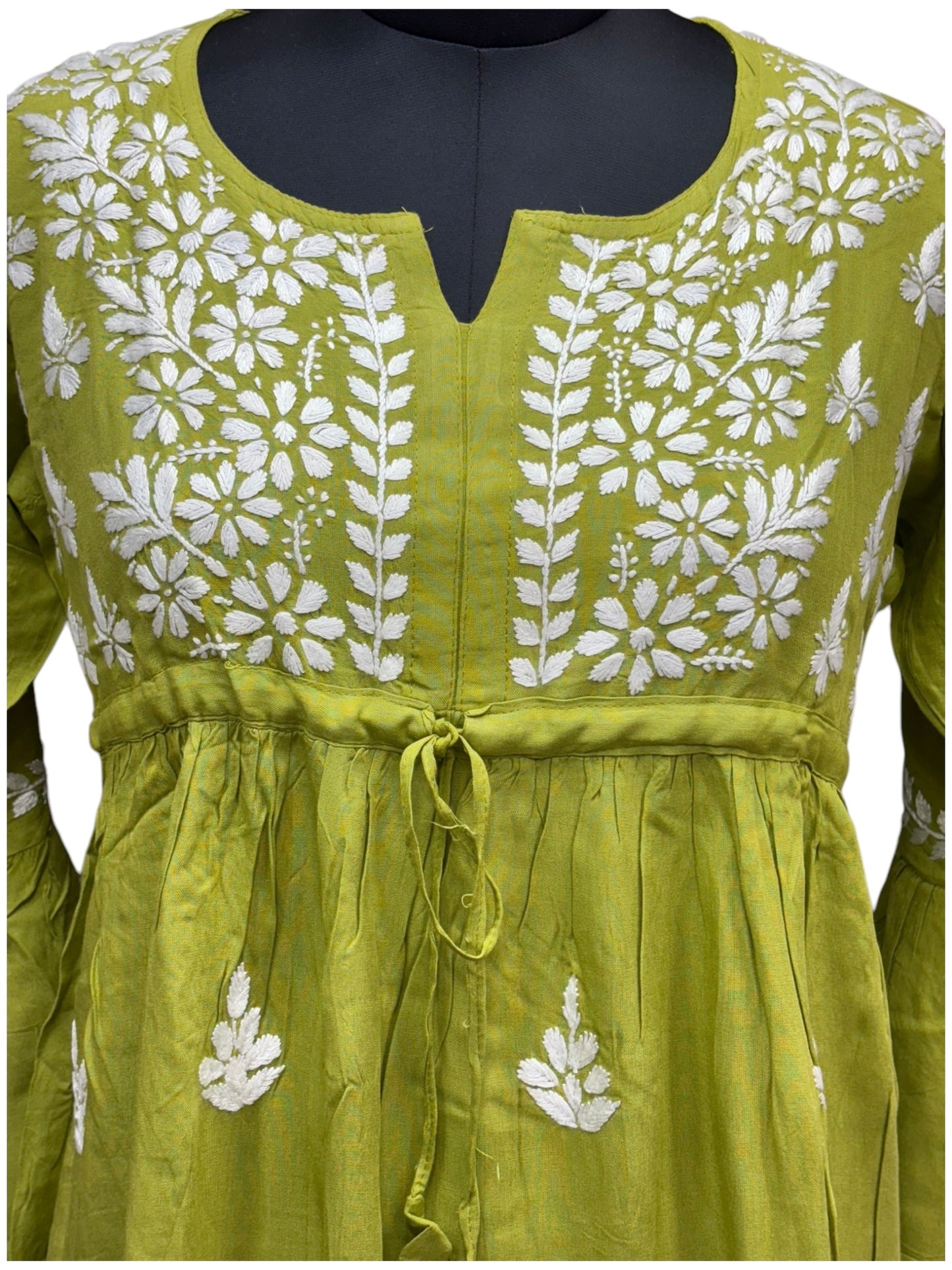 Soft Modal Short Tunic with White Embroidery