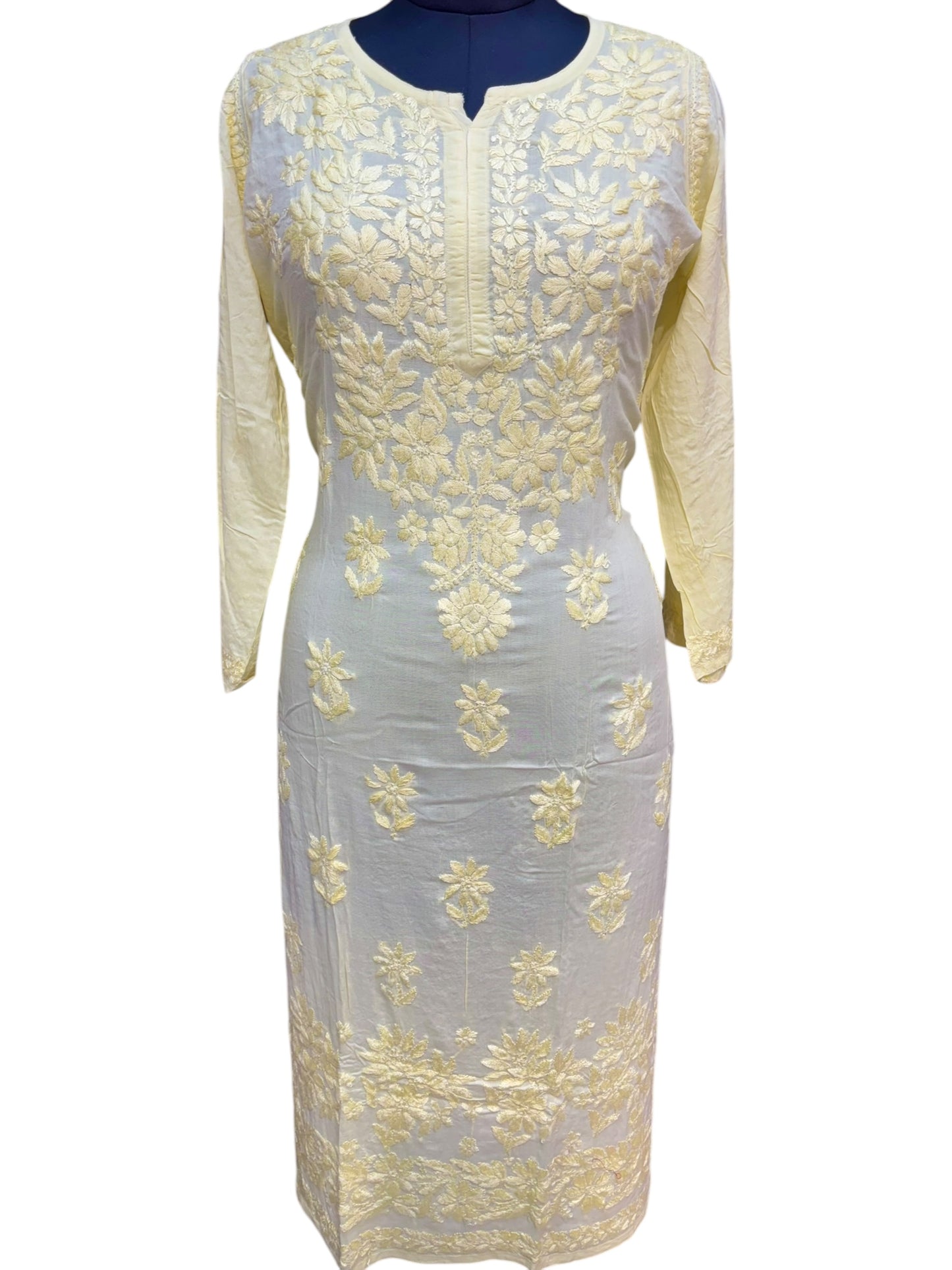 Modal Chikankari Kurti with Delicate Resham Embroidery