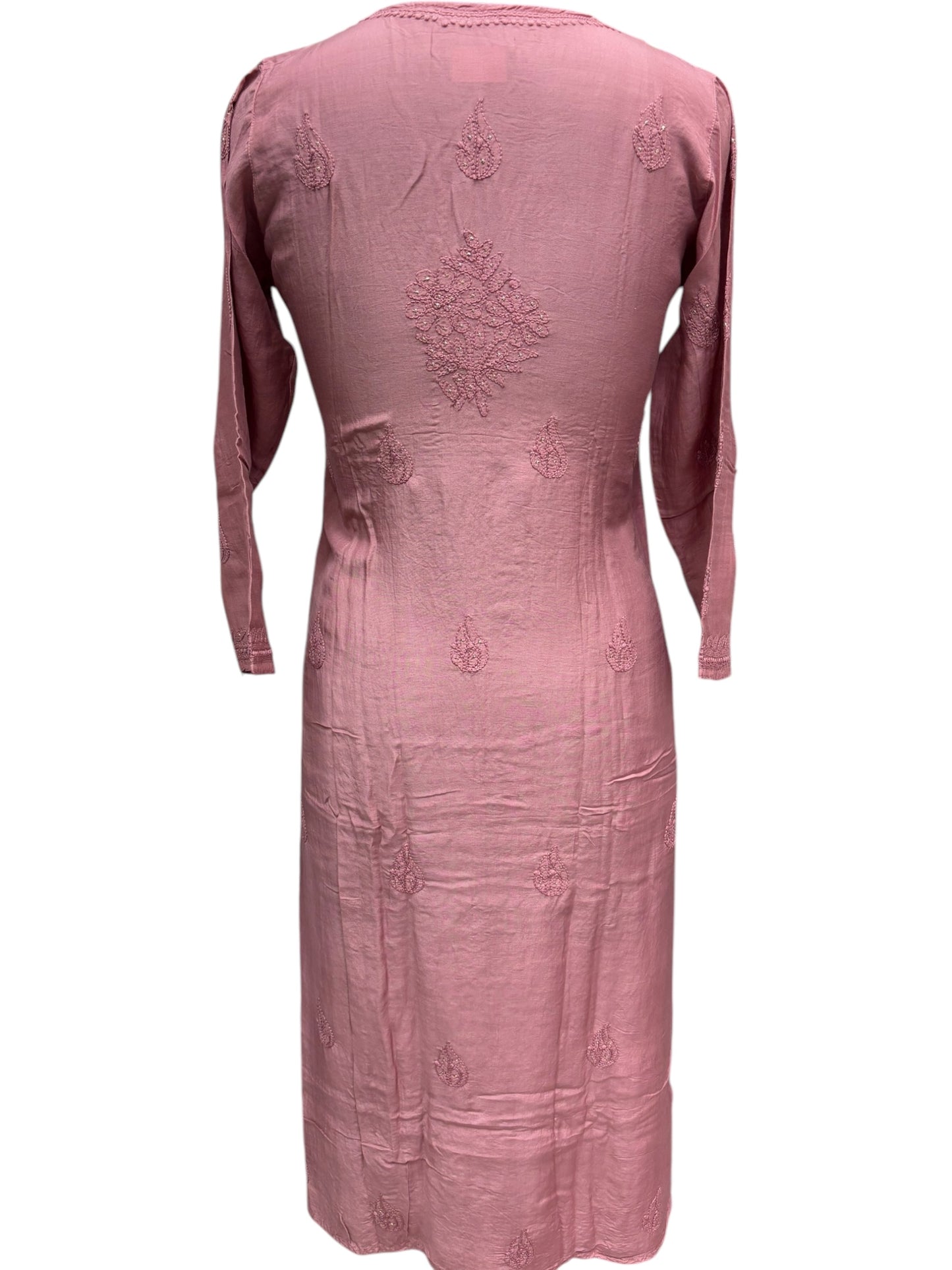 Stunning Muslin Kurti with Mukaish & Self-Thread Shadow Embroidery