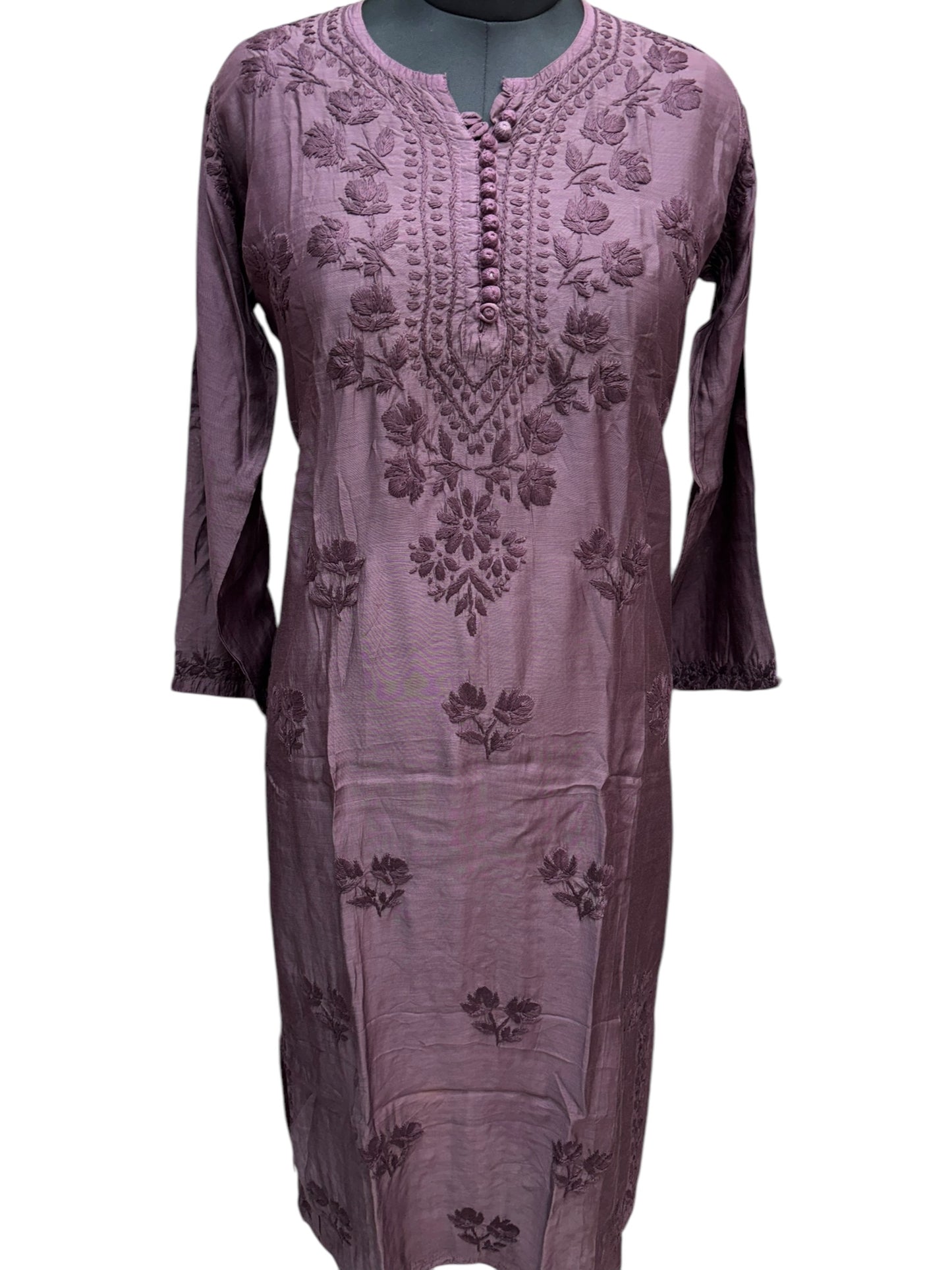 Stunning Muslin Kurti with Self-Thread 3D Embroidery – Elevate Your Ethnic Wardrobe