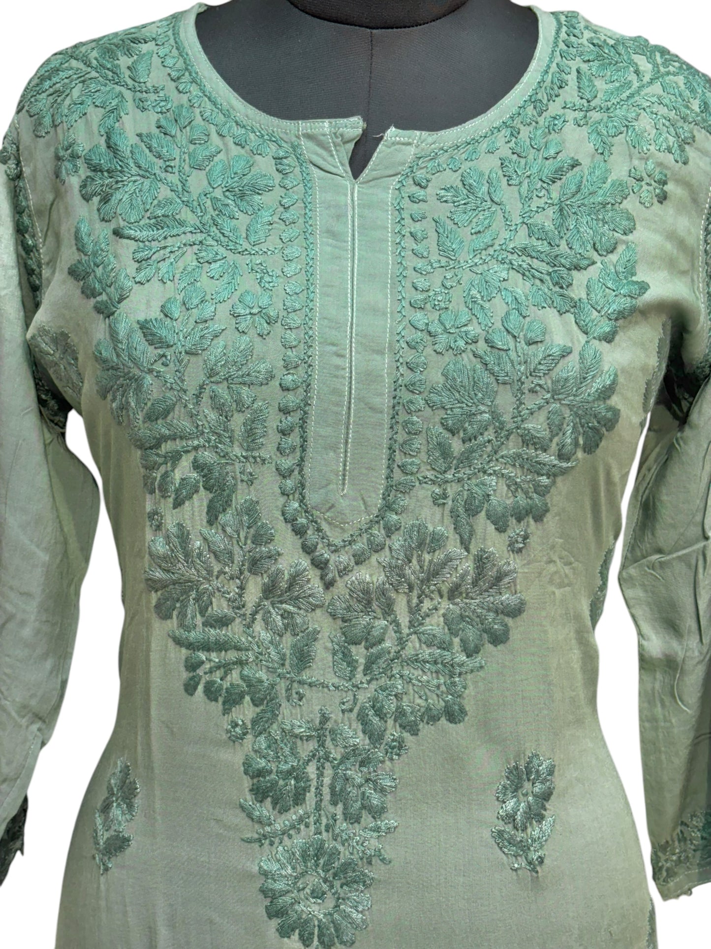 Modal Chikankari Kurti with Delicate Resham Embroidery