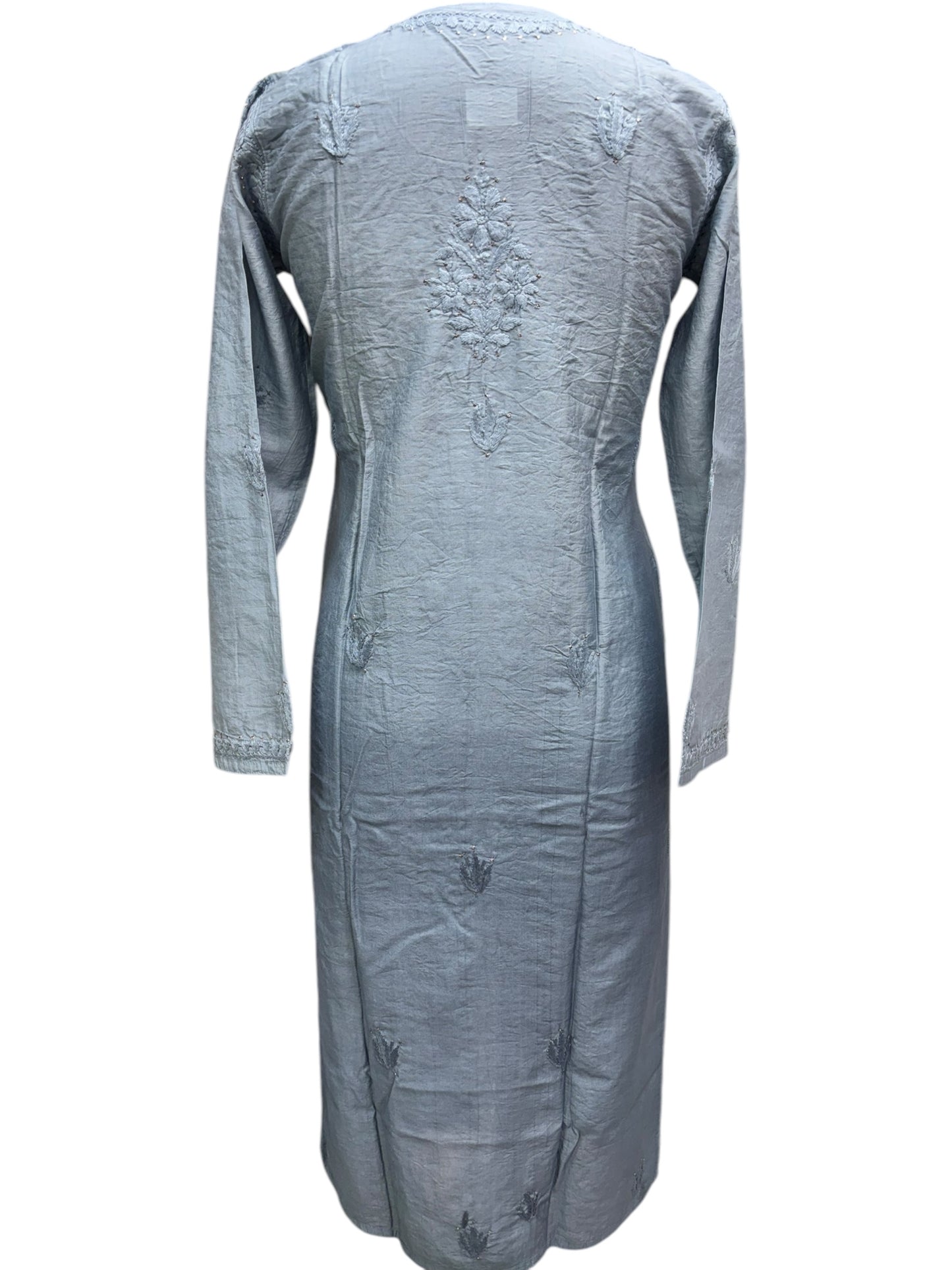 Luxurious Silk Ombre Kurti with Mukaish & intricate Resham Embroidery– Unveiling Timeless Artistry