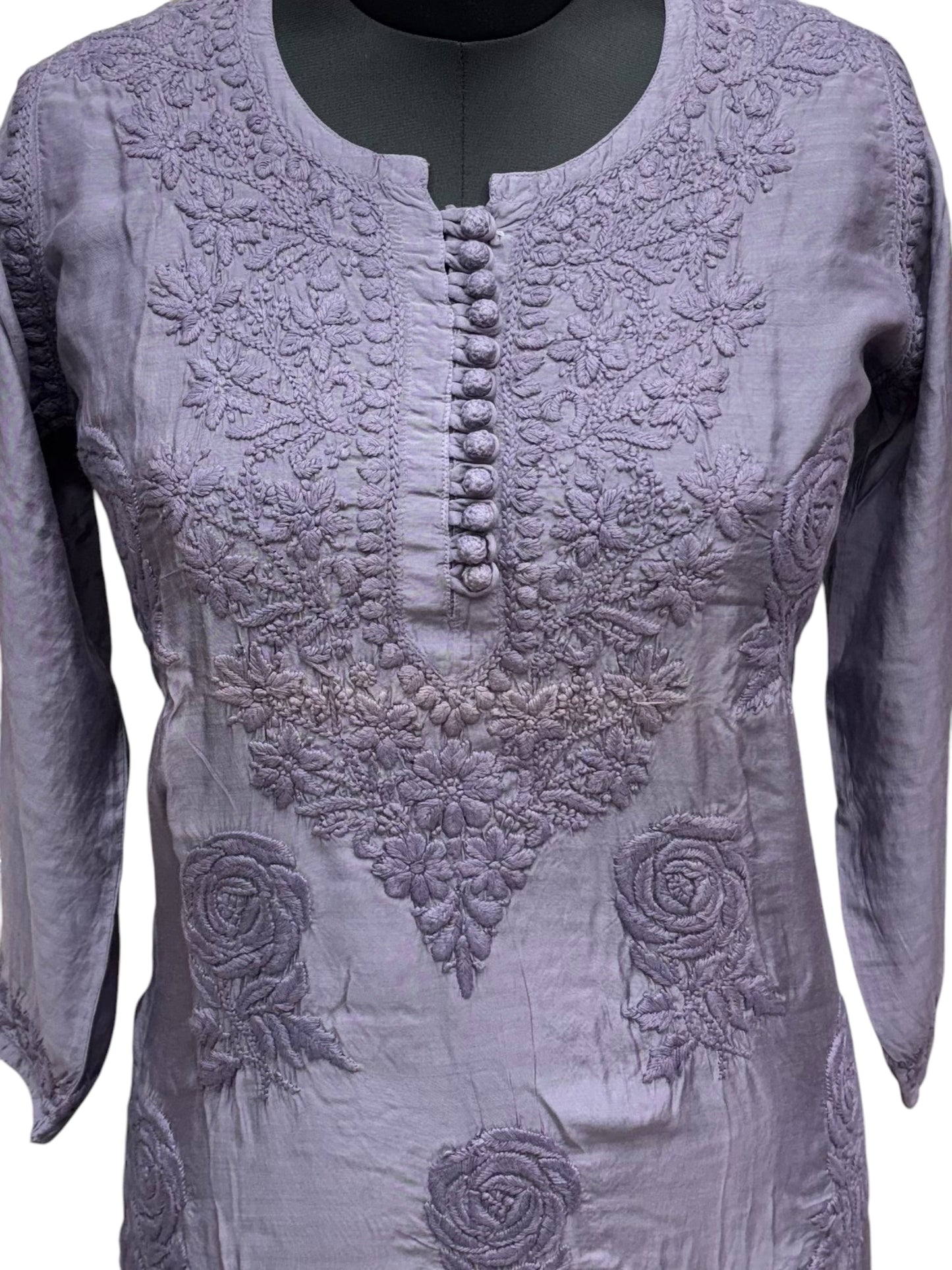 Stunning Muslin Kurti with Self-Thread 3D Embroidery – Elevate Your Ethnic Wardrobe