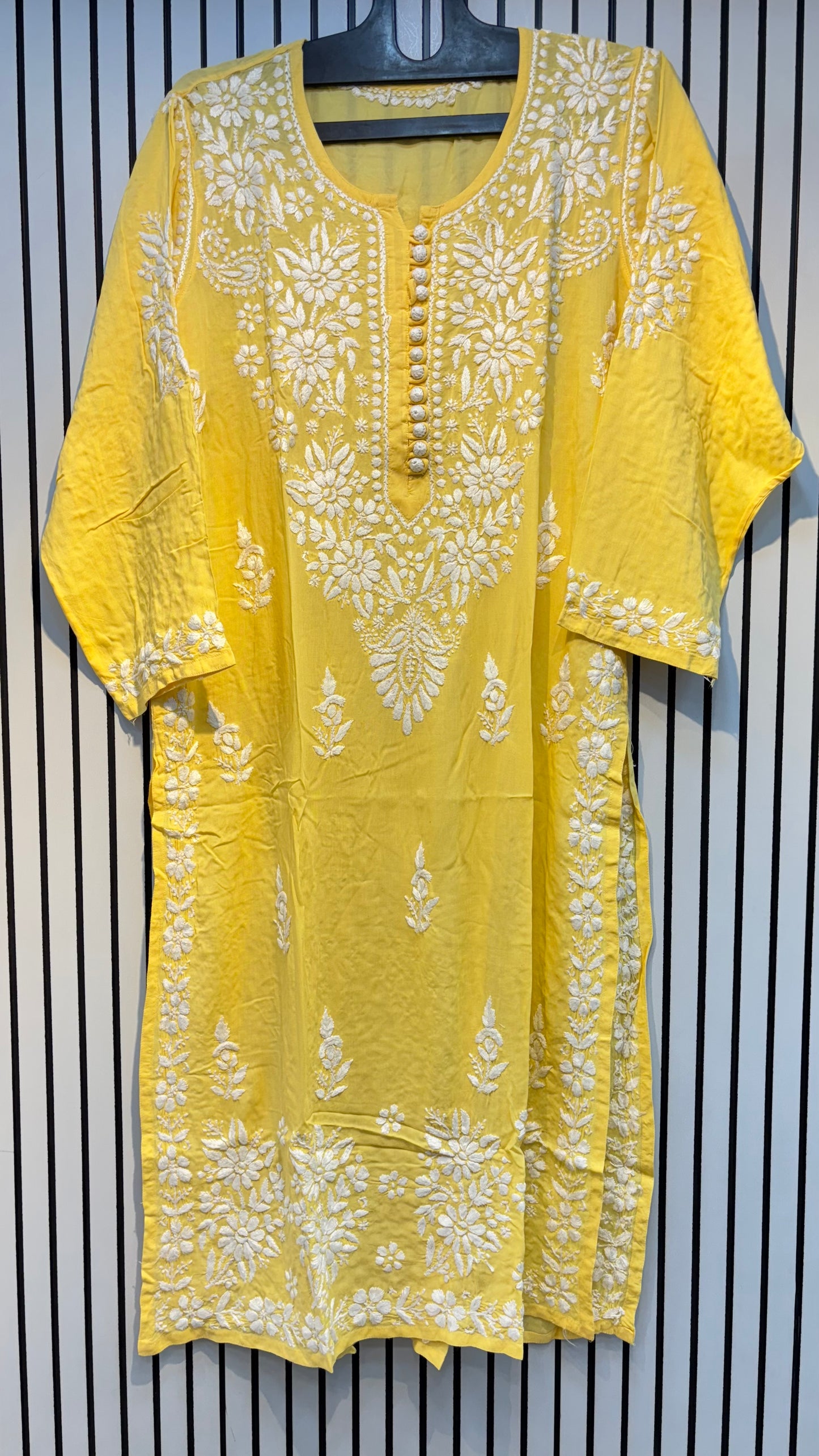 Pure Modal 42 Size Kurtis with Resham thread & 3d Embroidery🪡