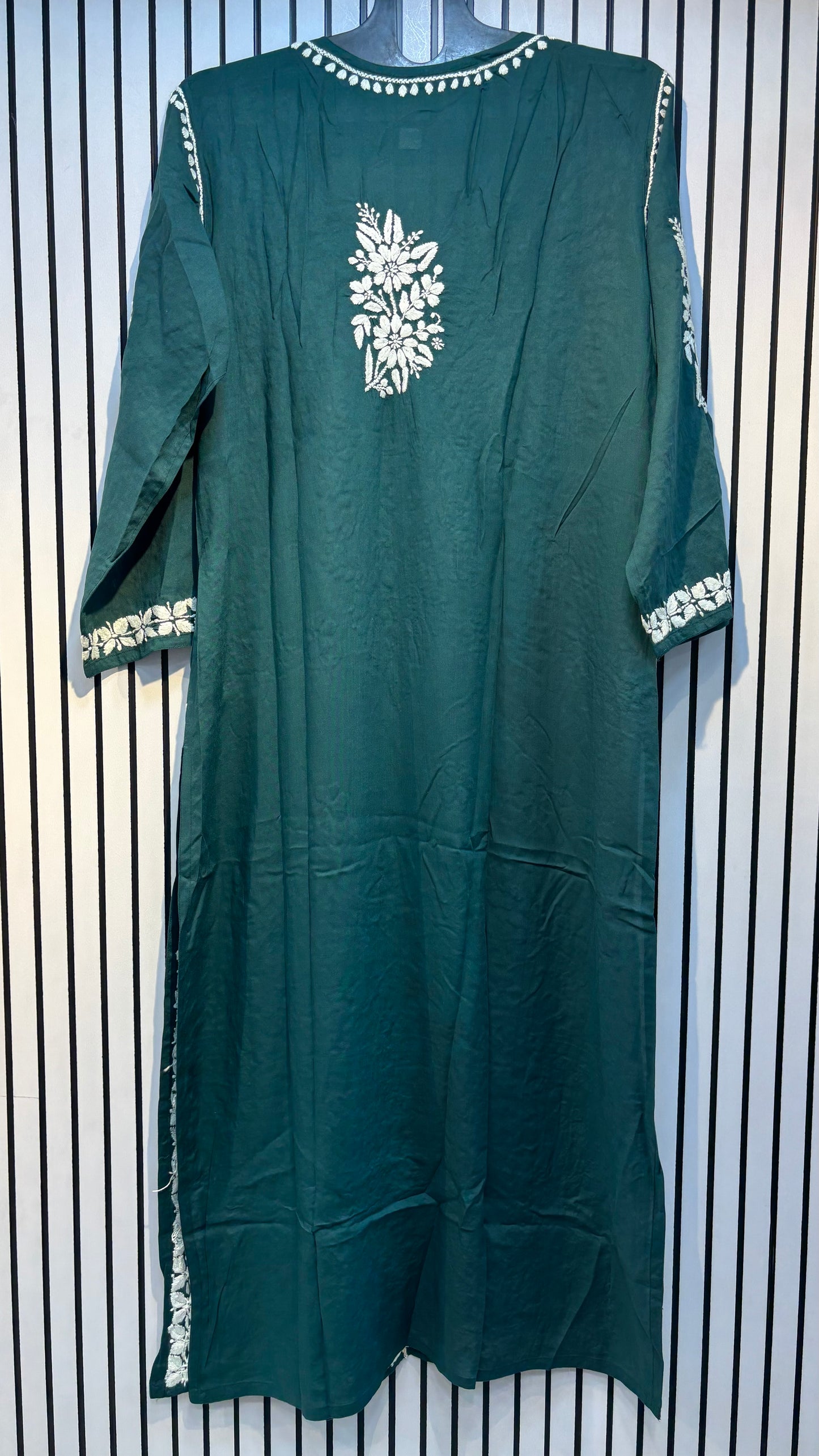 Pure Modal 40 Size Kurtis with Resham thread & 3d Embroidery🪡