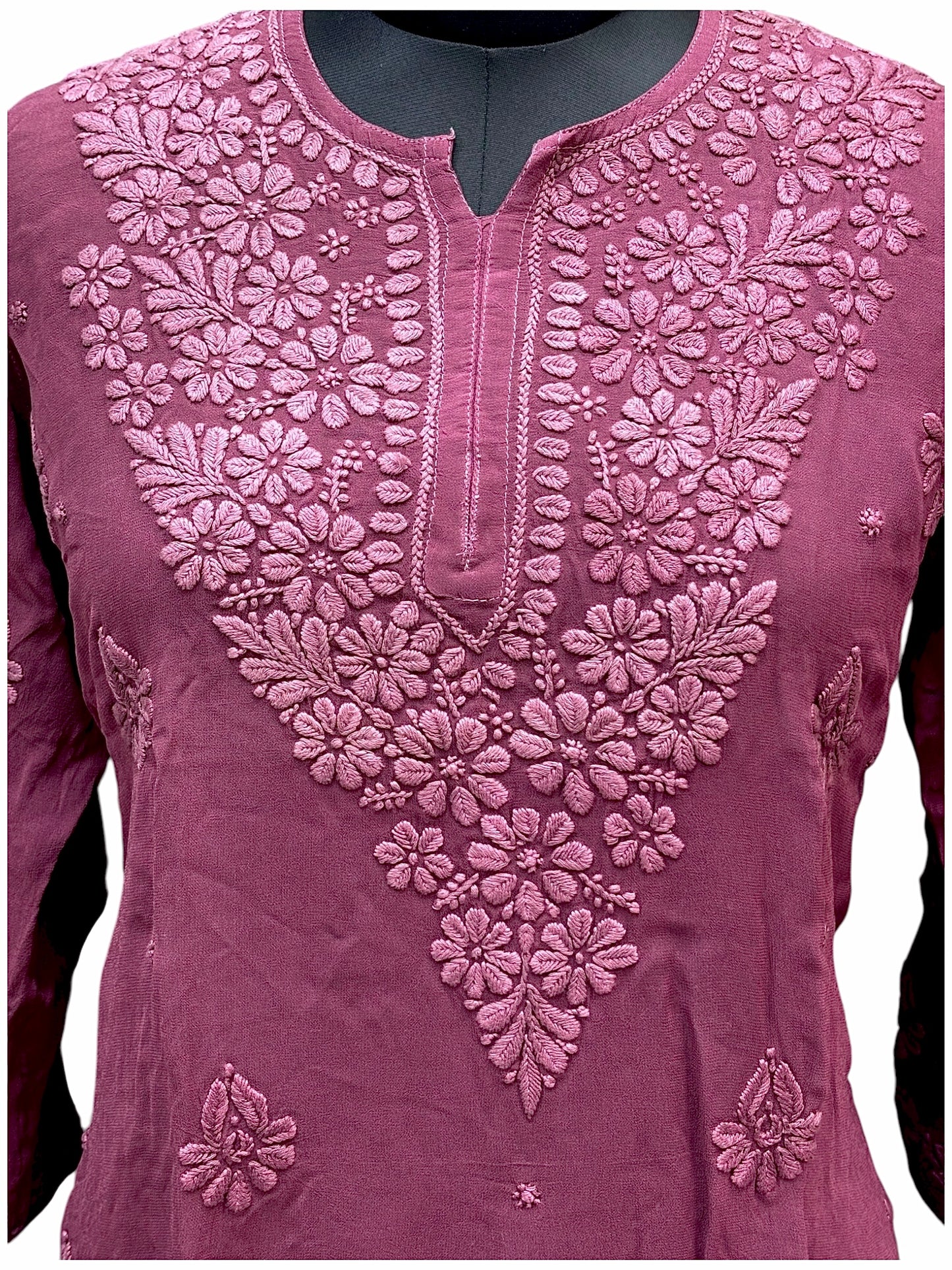 Premium Viscos Short Kurti With Fine 3D Embroidery