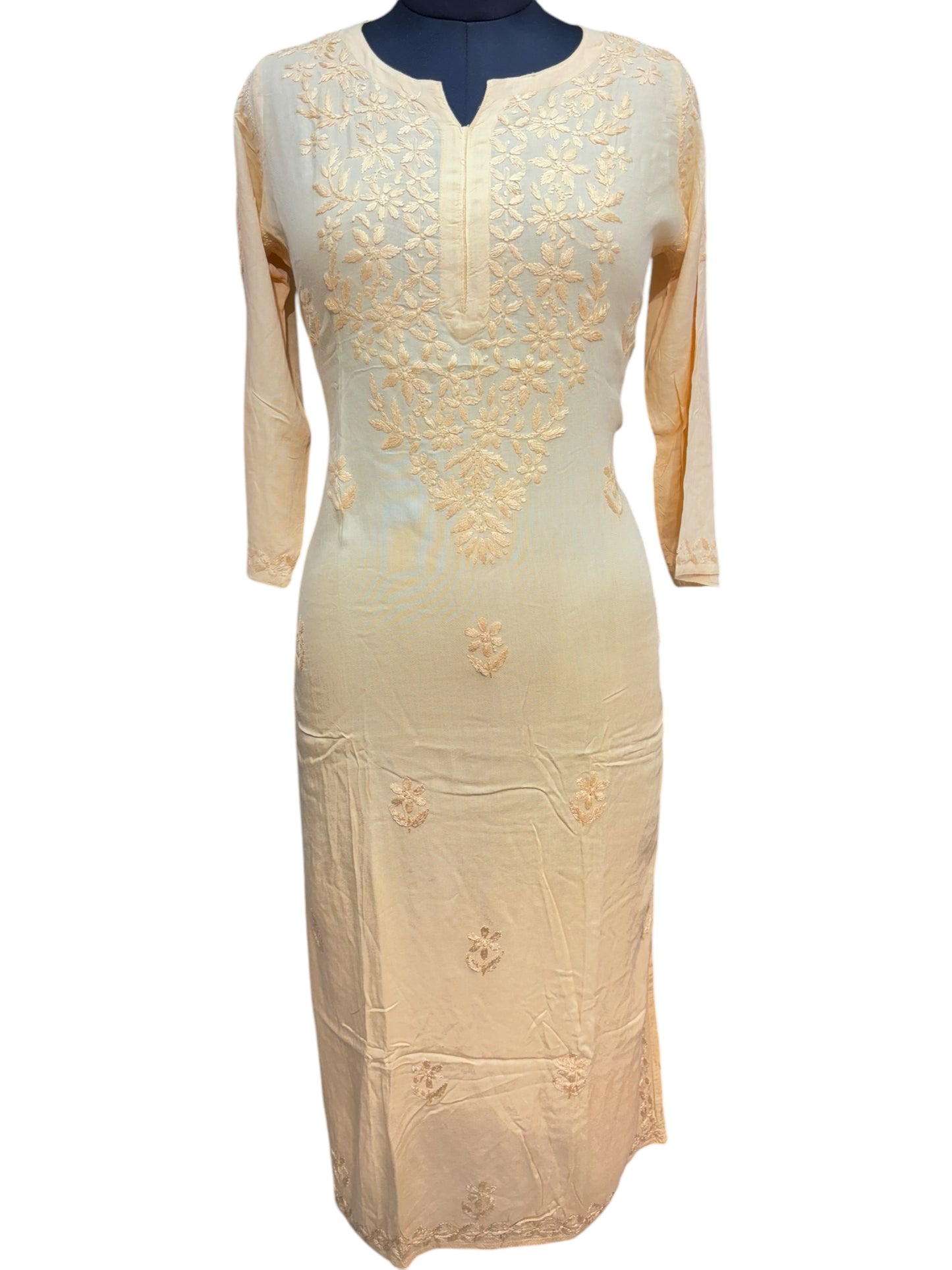 Modal Chikankari Kurti with Delicate Resham Embroidery