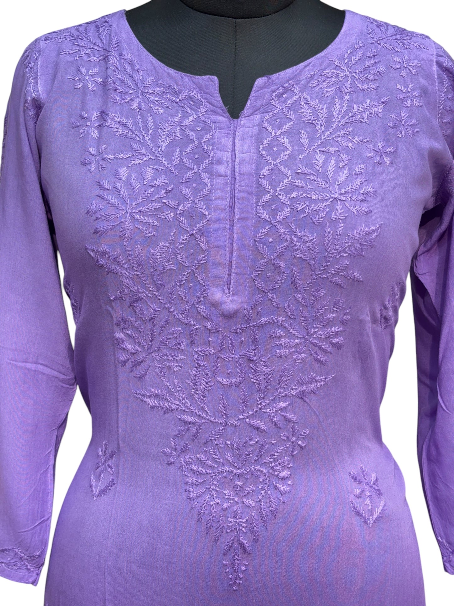Modal Chikankari Kurti with Delicate Resham Embroidery