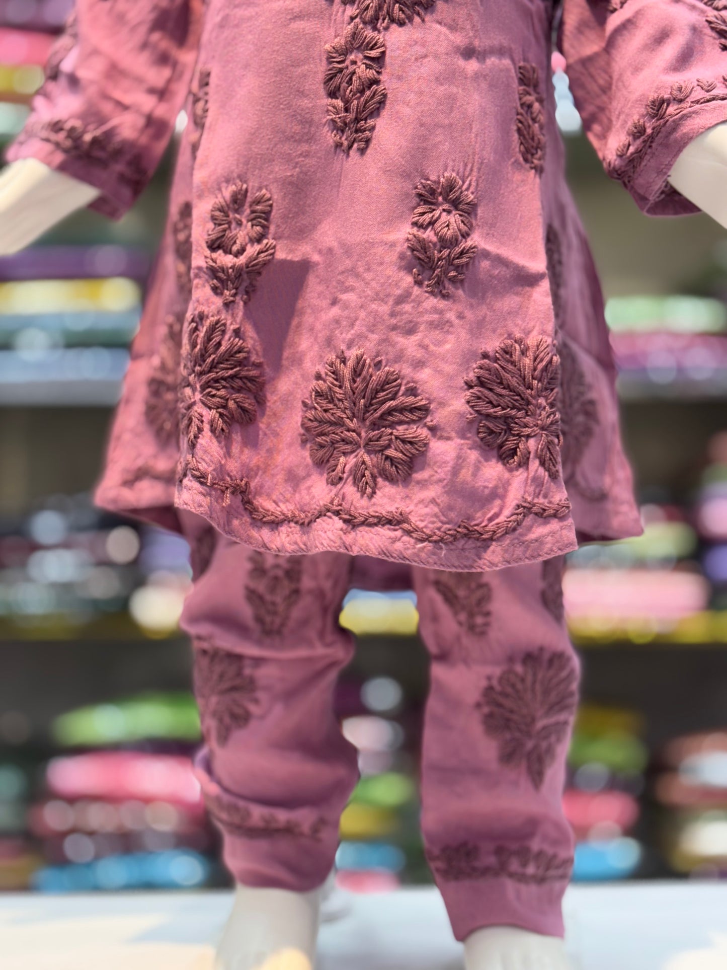 Kids Modal Cord Set With 3d Embroidery