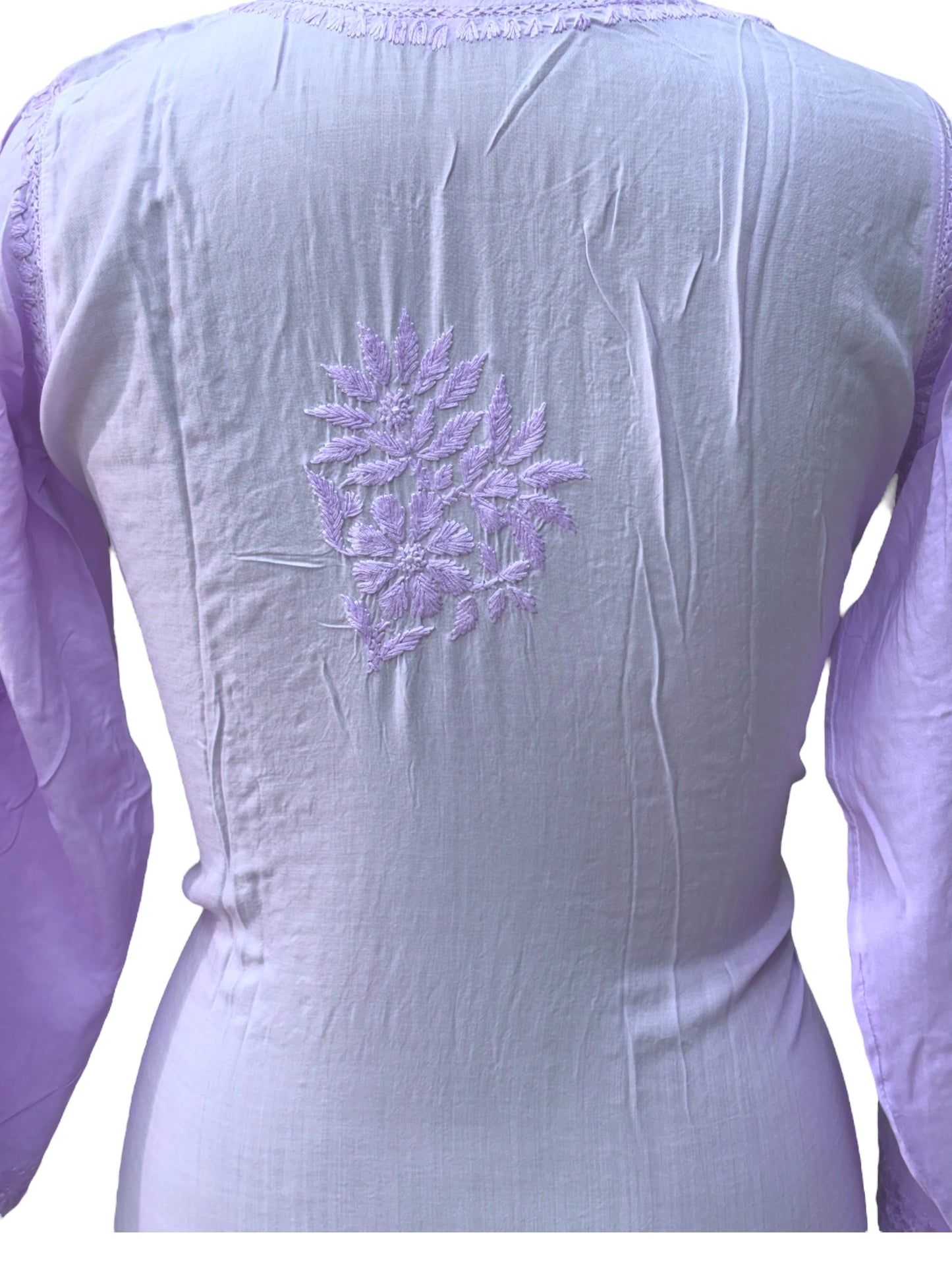 Modal Chikankari Kurti with Delicate Resham Embroidery