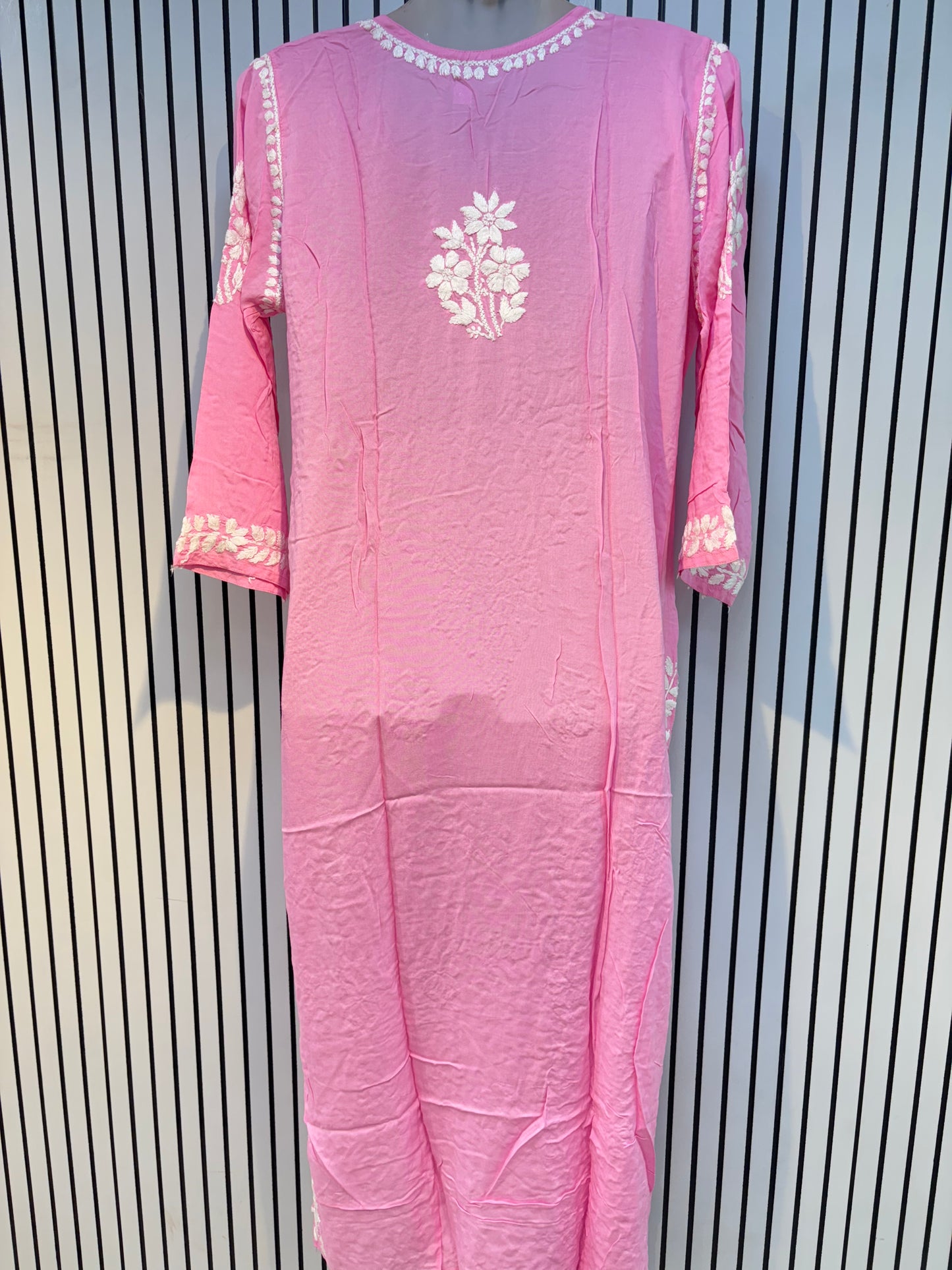 Pure Modal 44 Size Kurtis with Resham thread & 3d Embroidery🪡