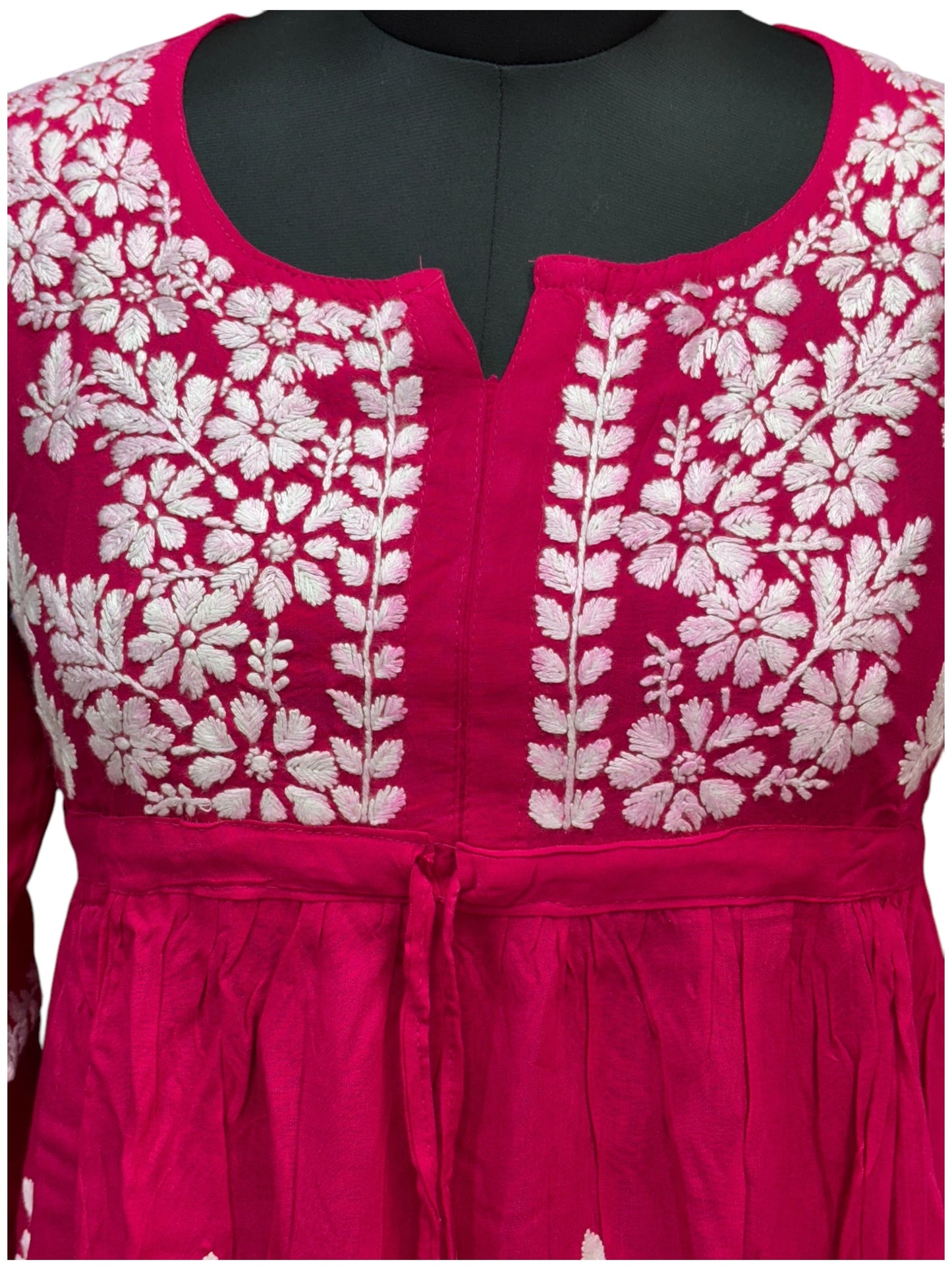 Soft Modal Short Tunic with White Embroidery