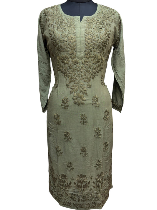 Modal Chikankari Kurti with Delicate Resham Embroidery