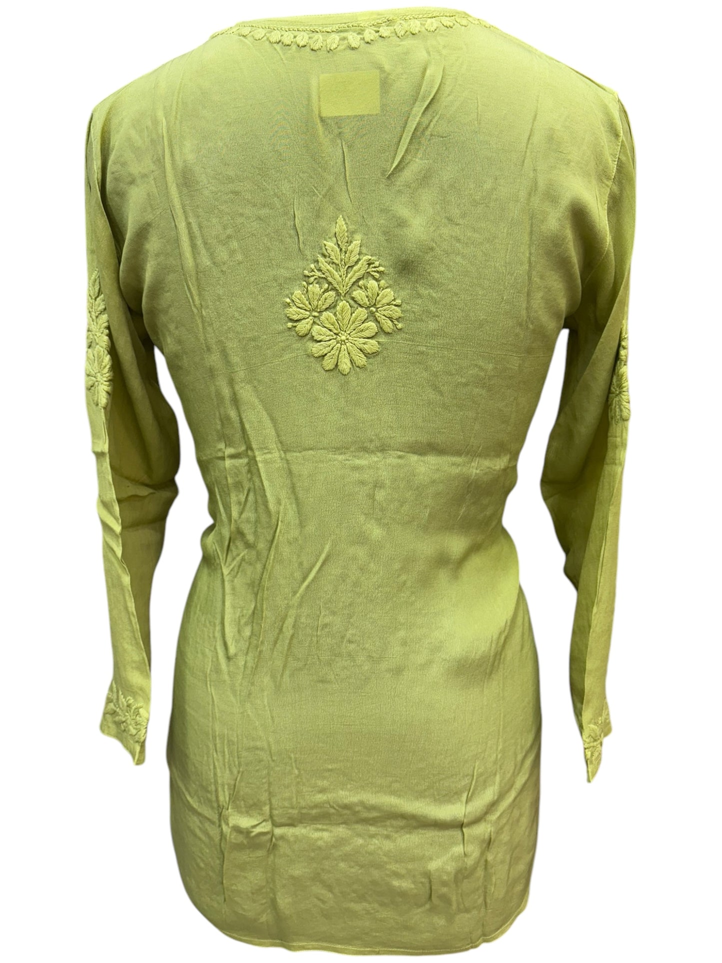 Premium American Crepe Short Top With 3D Embroidery - Experience Unique Elegance
