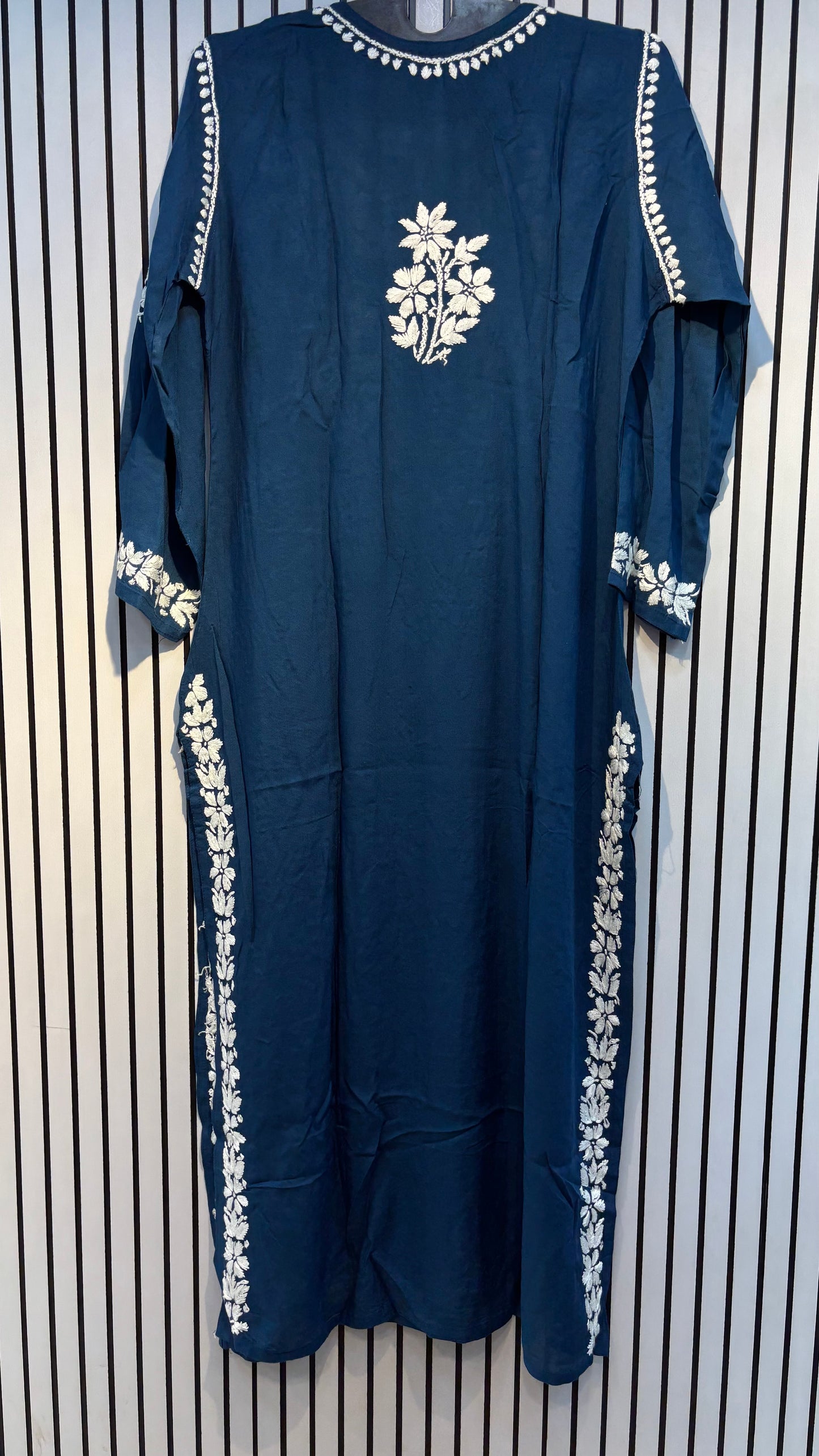 Pure Modal 42 Size Kurtis with Resham thread & 3d Embroidery🪡